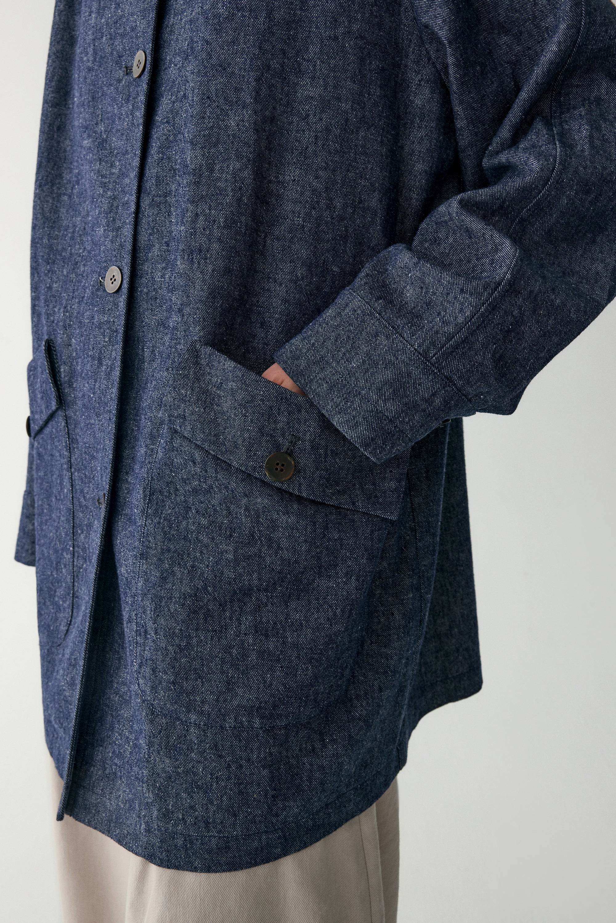 Cotton-linen Denim Jacket - Image 11