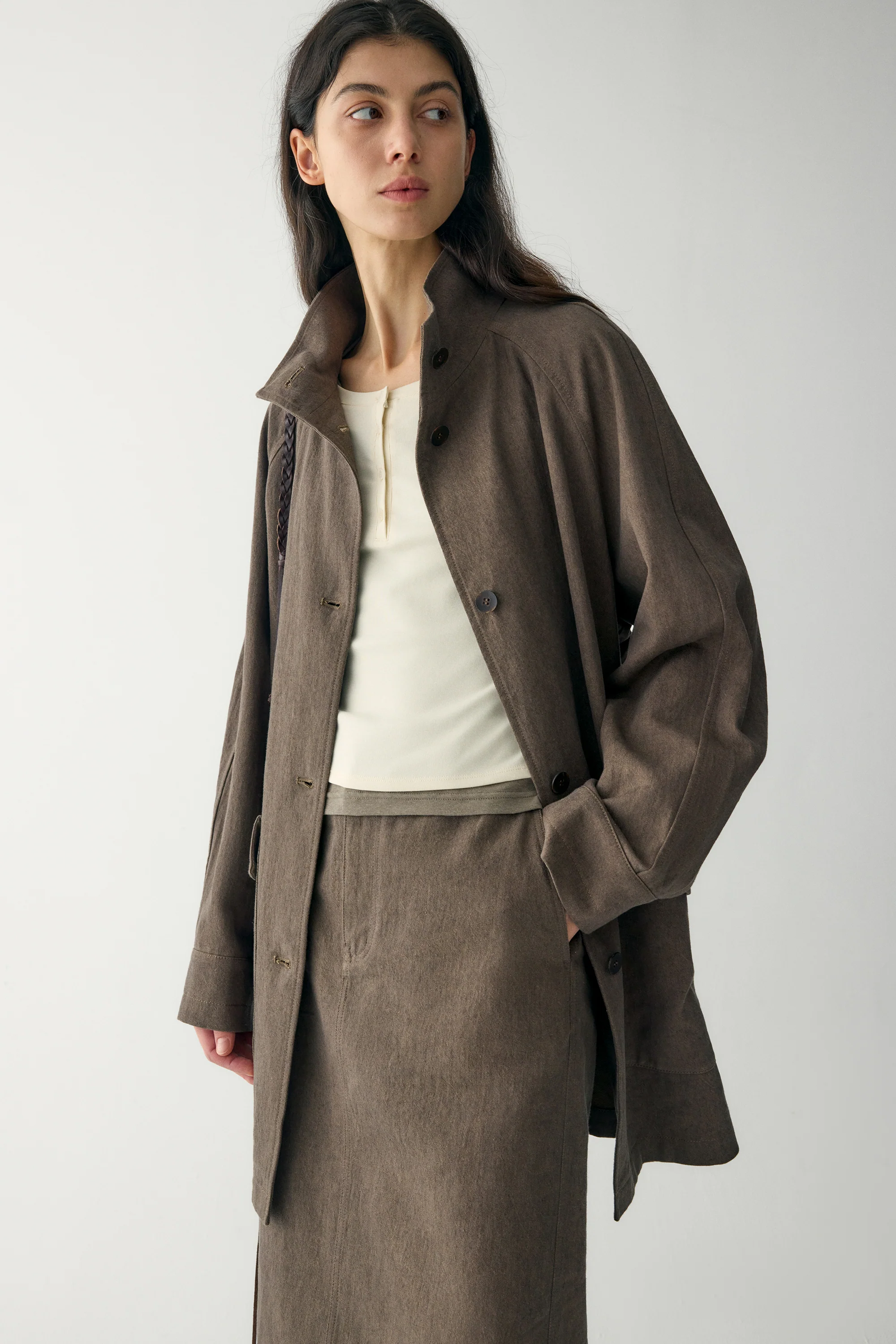 Cotton-linen Denim Jacket - Image 19