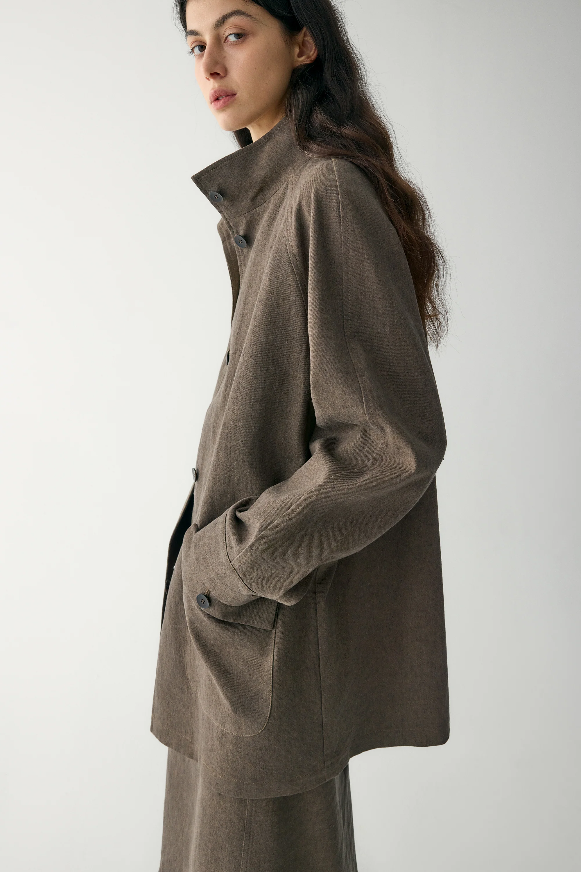 Cotton-linen Denim Jacket - Image 20