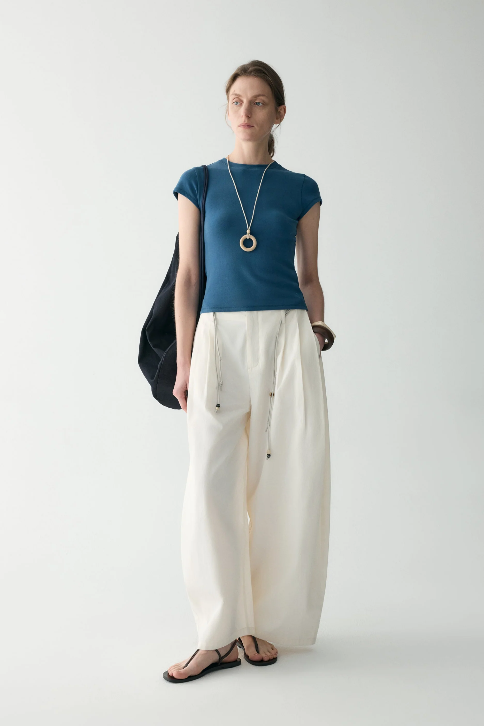 Slim Scoop-neck Cotton T-shirt - Image 13