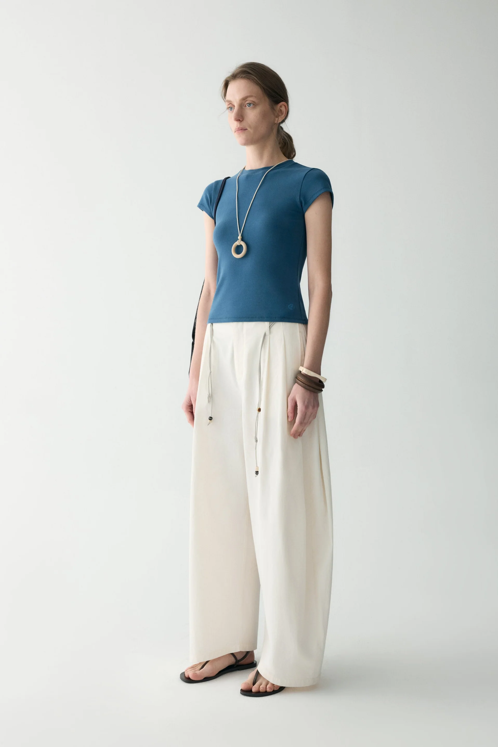 Slim Scoop-neck Cotton T-shirt - Image 14