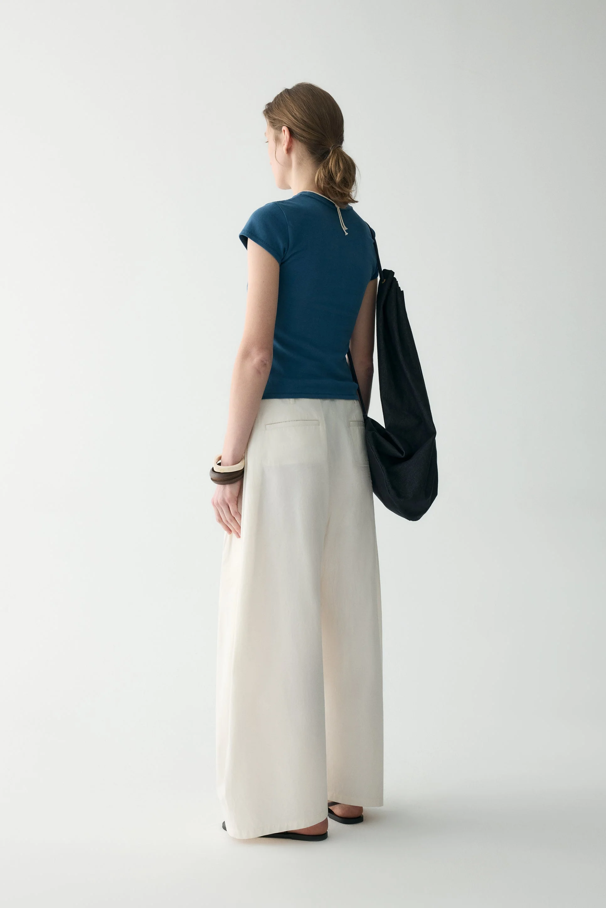 Slim Scoop-neck Cotton T-shirt - Image 15