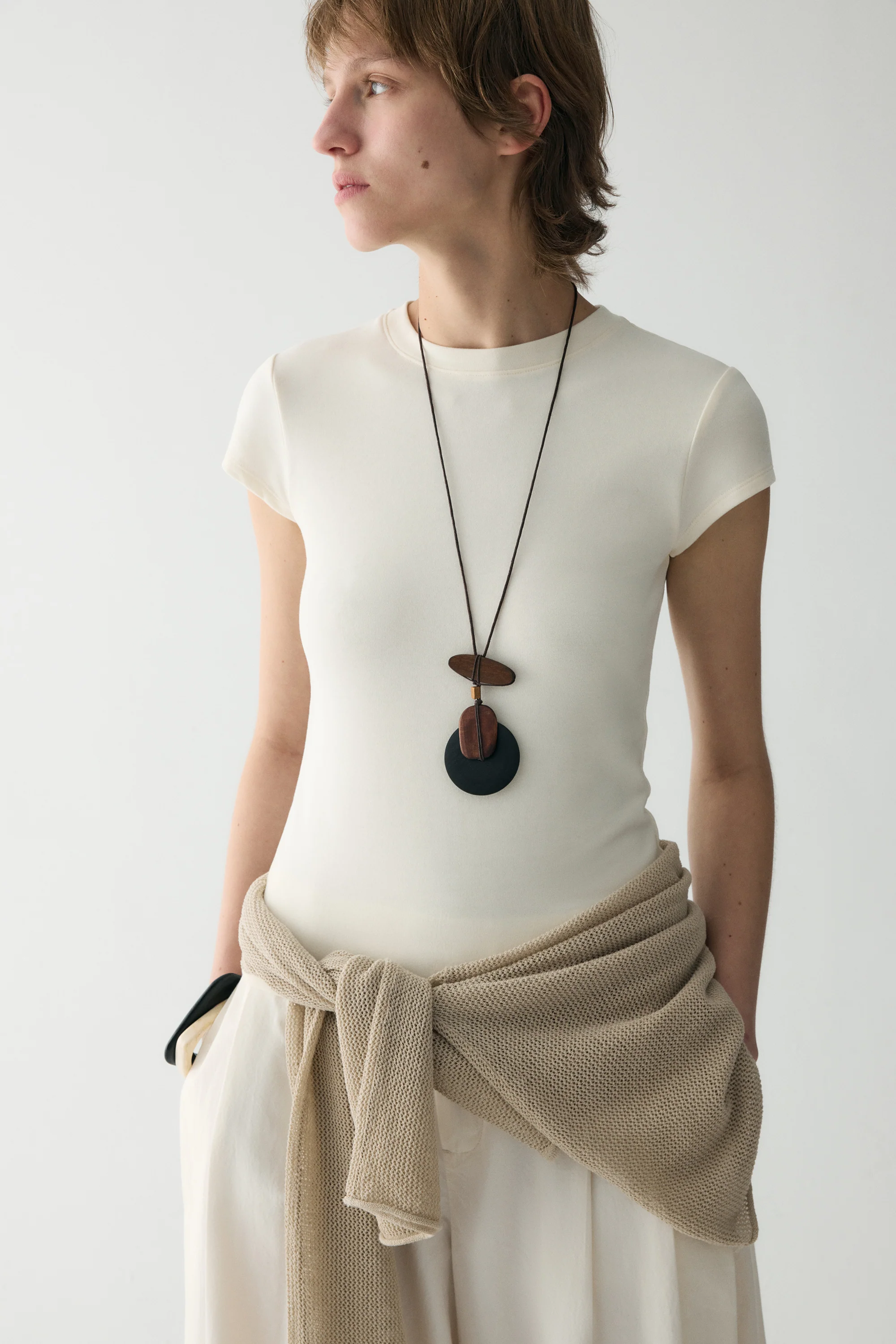 Slim Scoop-neck Cotton T-shirt - Image 21