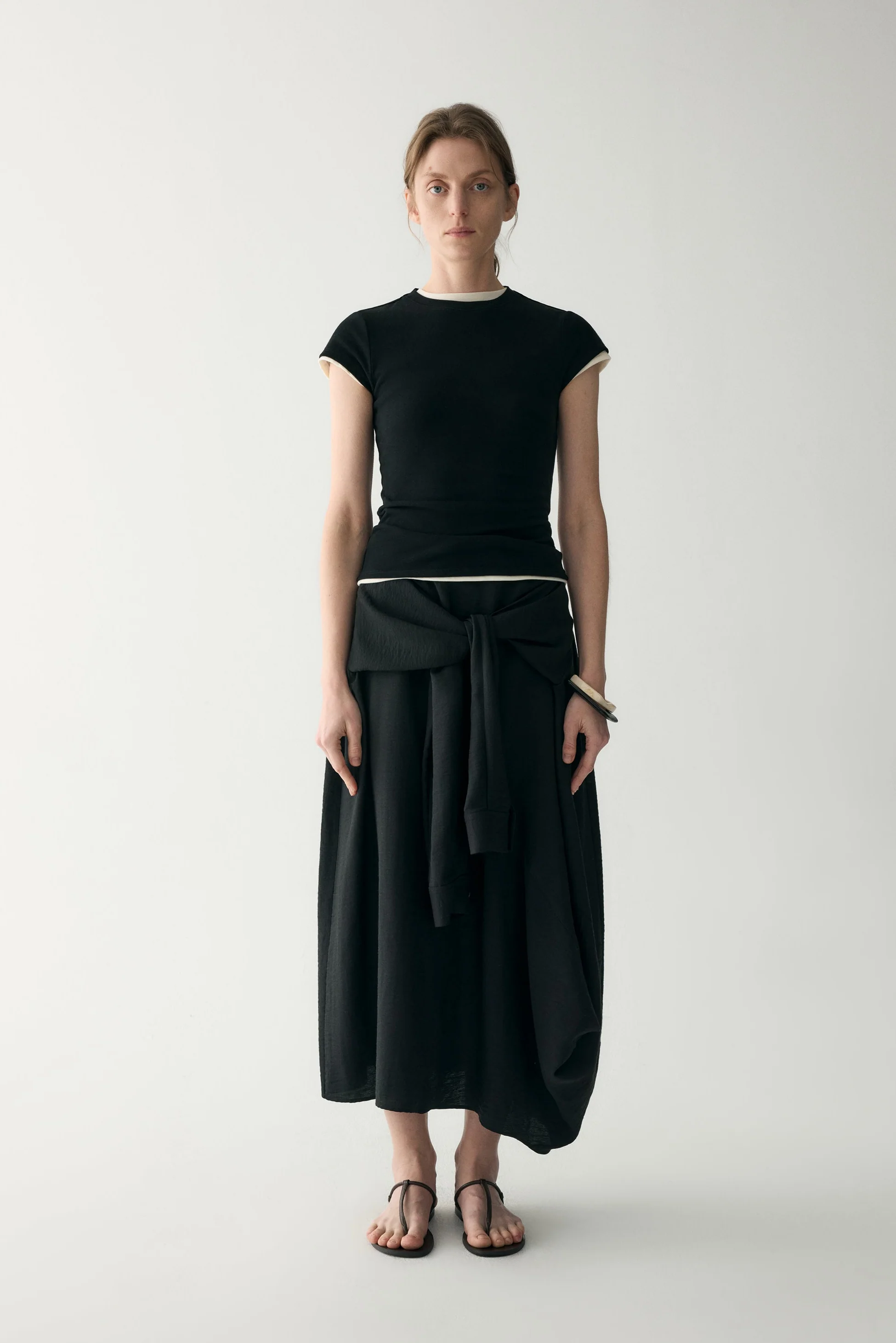 Slim Scoop-neck Cotton T-shirt - Image 22