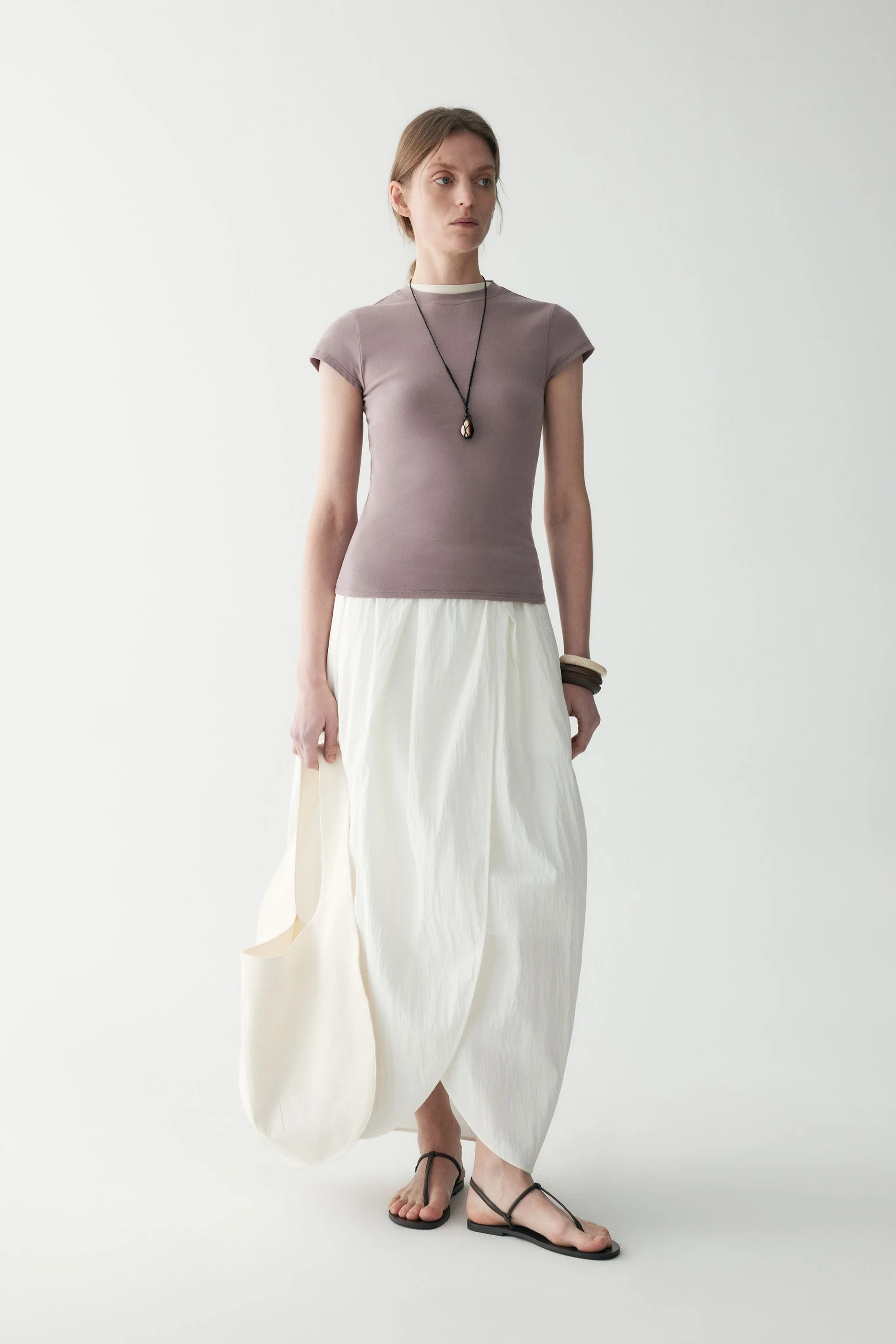 Slim Scoop-neck Cotton T-shirt - Image 3