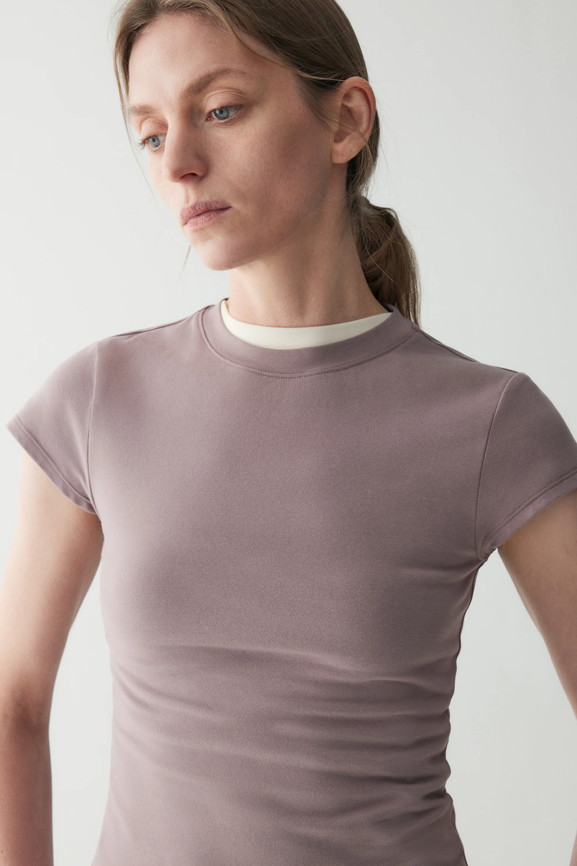Slim Scoop-neck Cotton T-shirt - Image 7