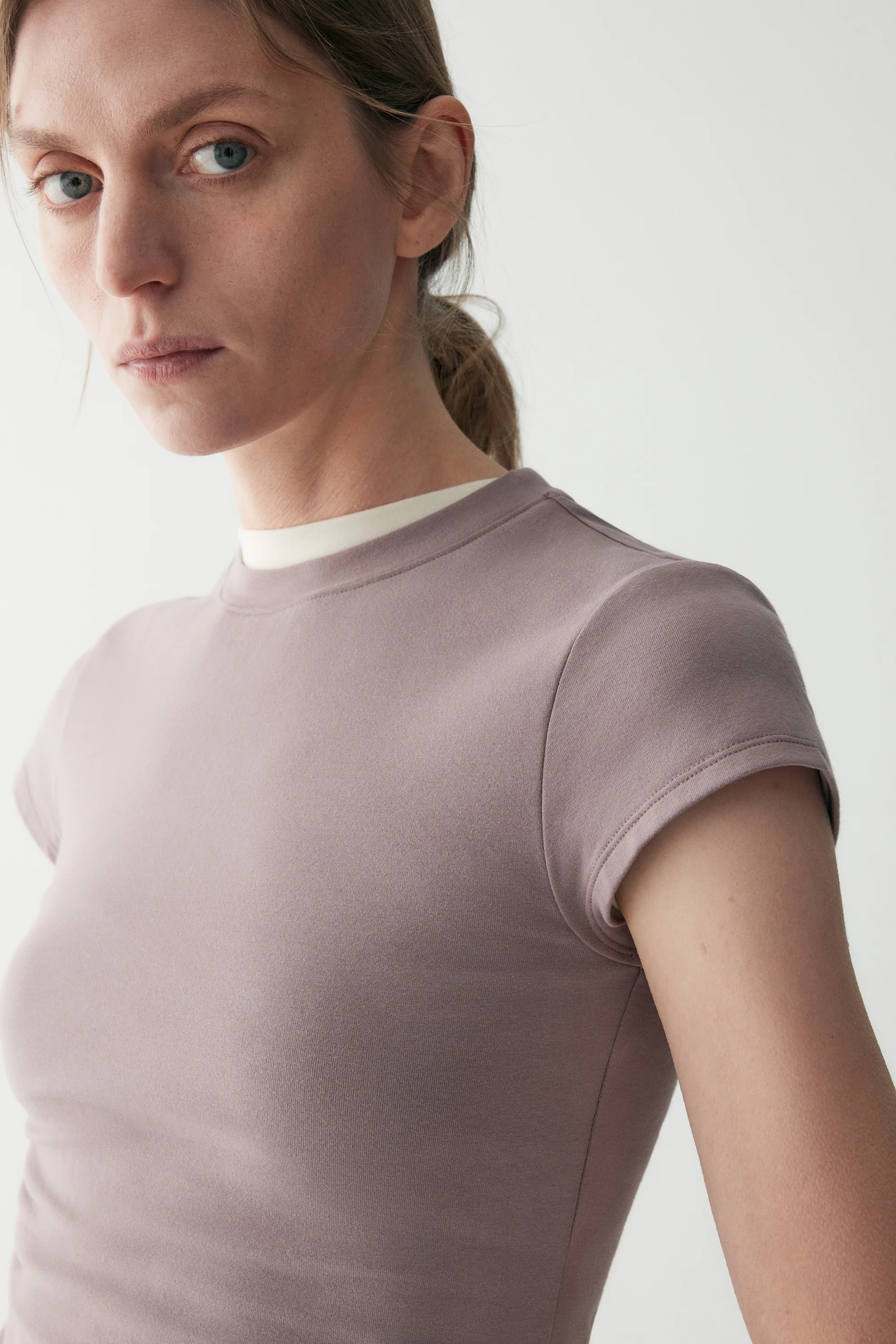 Slim Scoop-neck Cotton T-shirt - Image 8