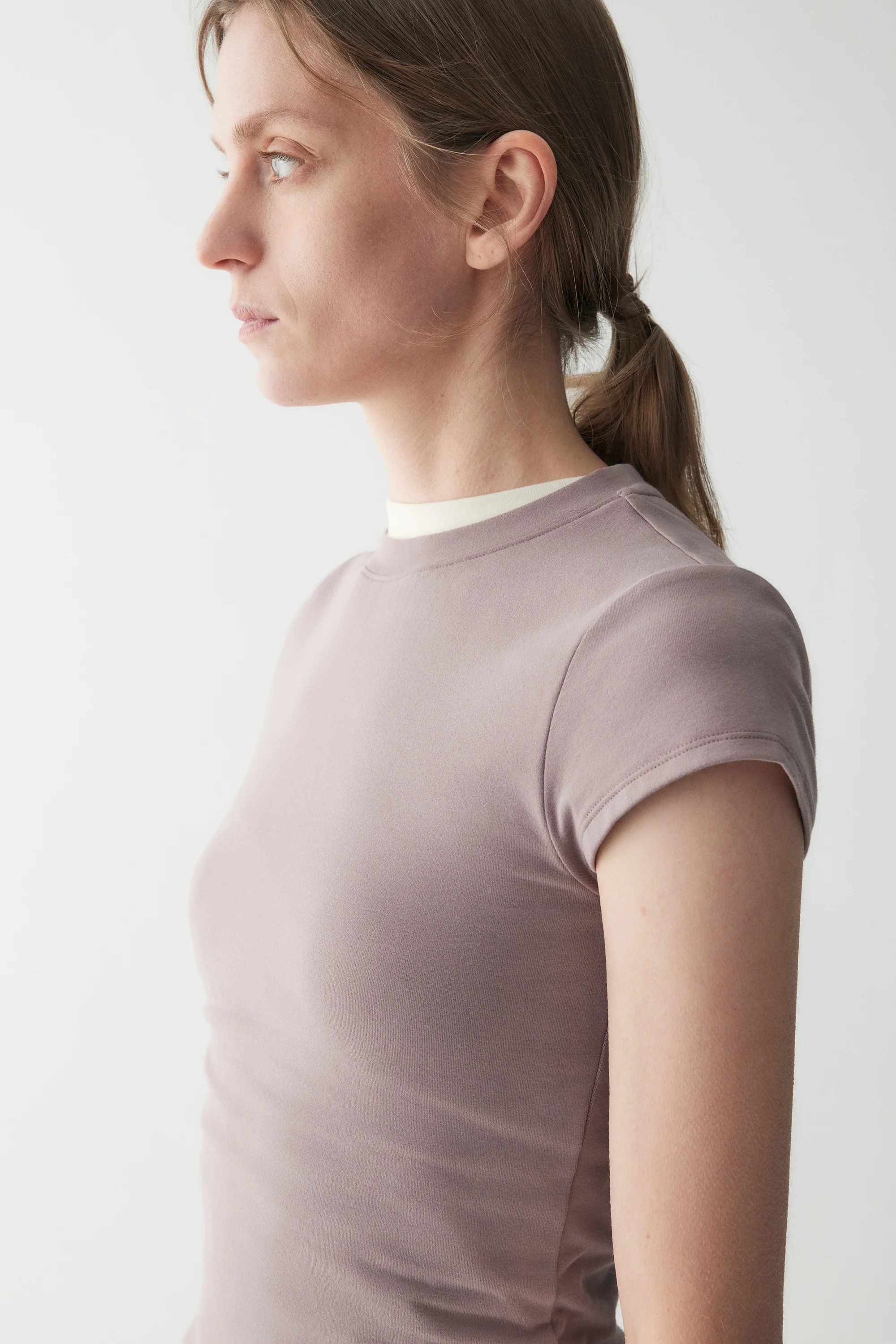 Slim Scoop-neck Cotton T-shirt - Image 9