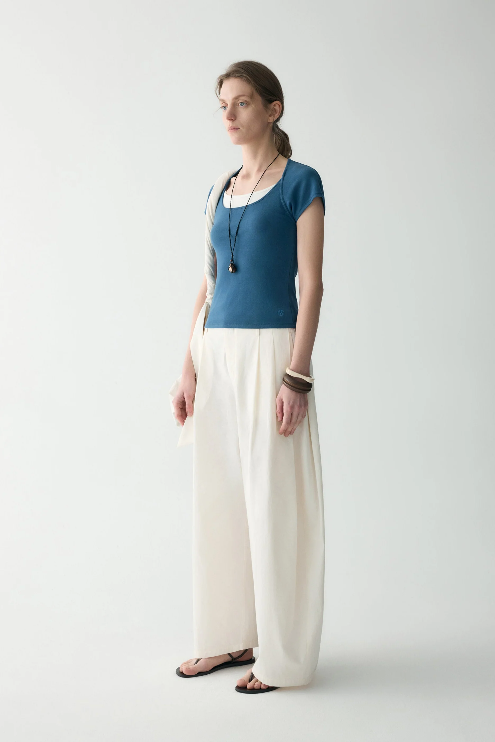 Slim Cotton T-shirt - Image 15