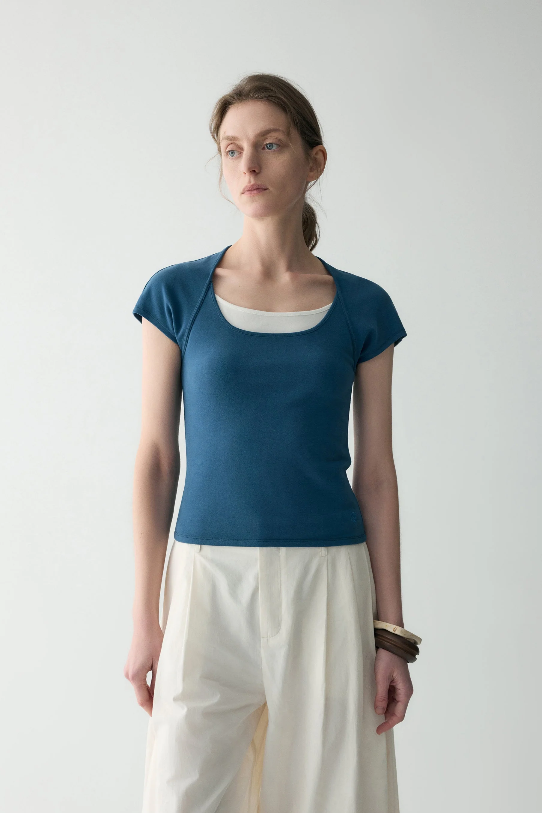 Slim Cotton T-shirt - Image 17