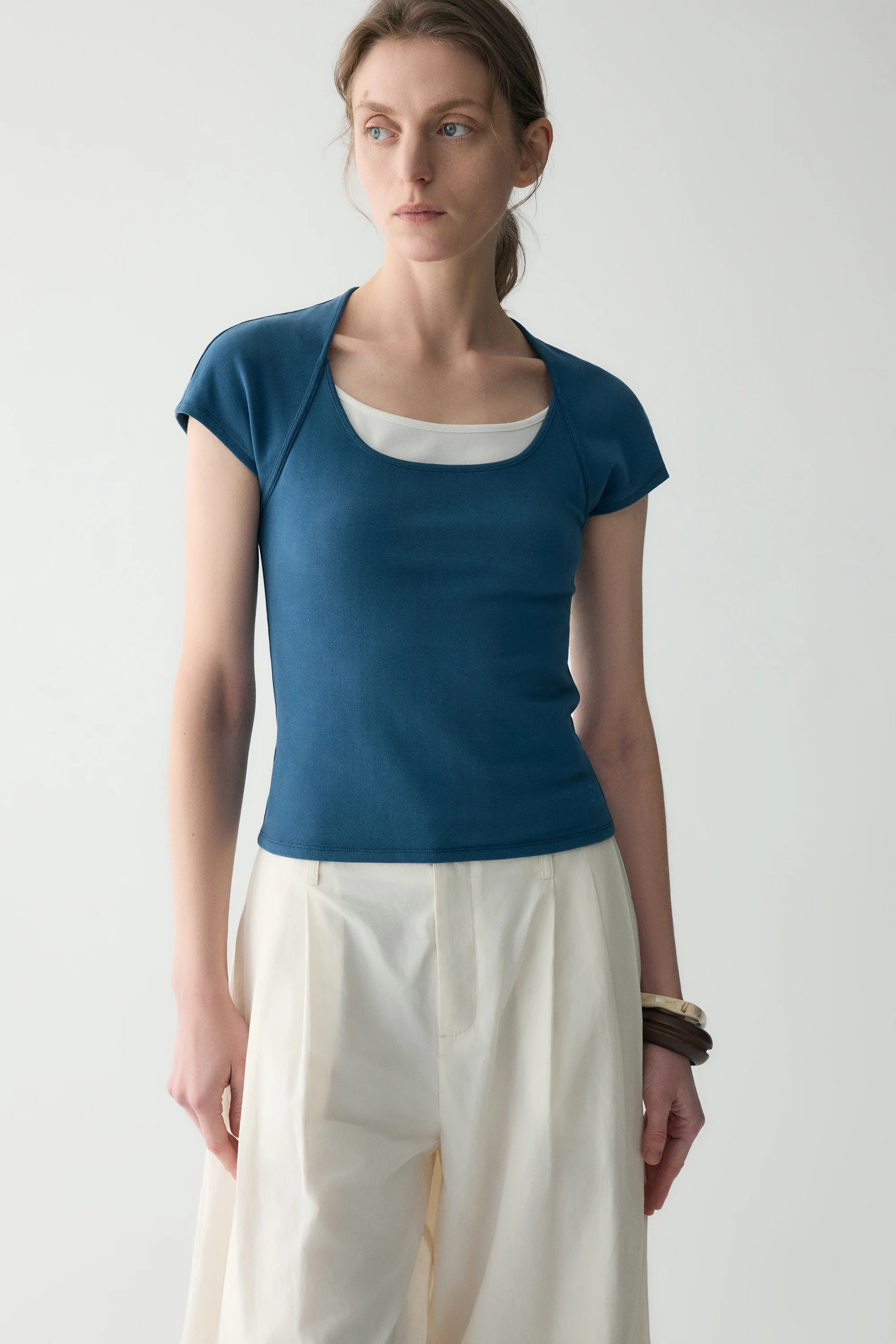 Slim Cotton T-shirt - Image 18