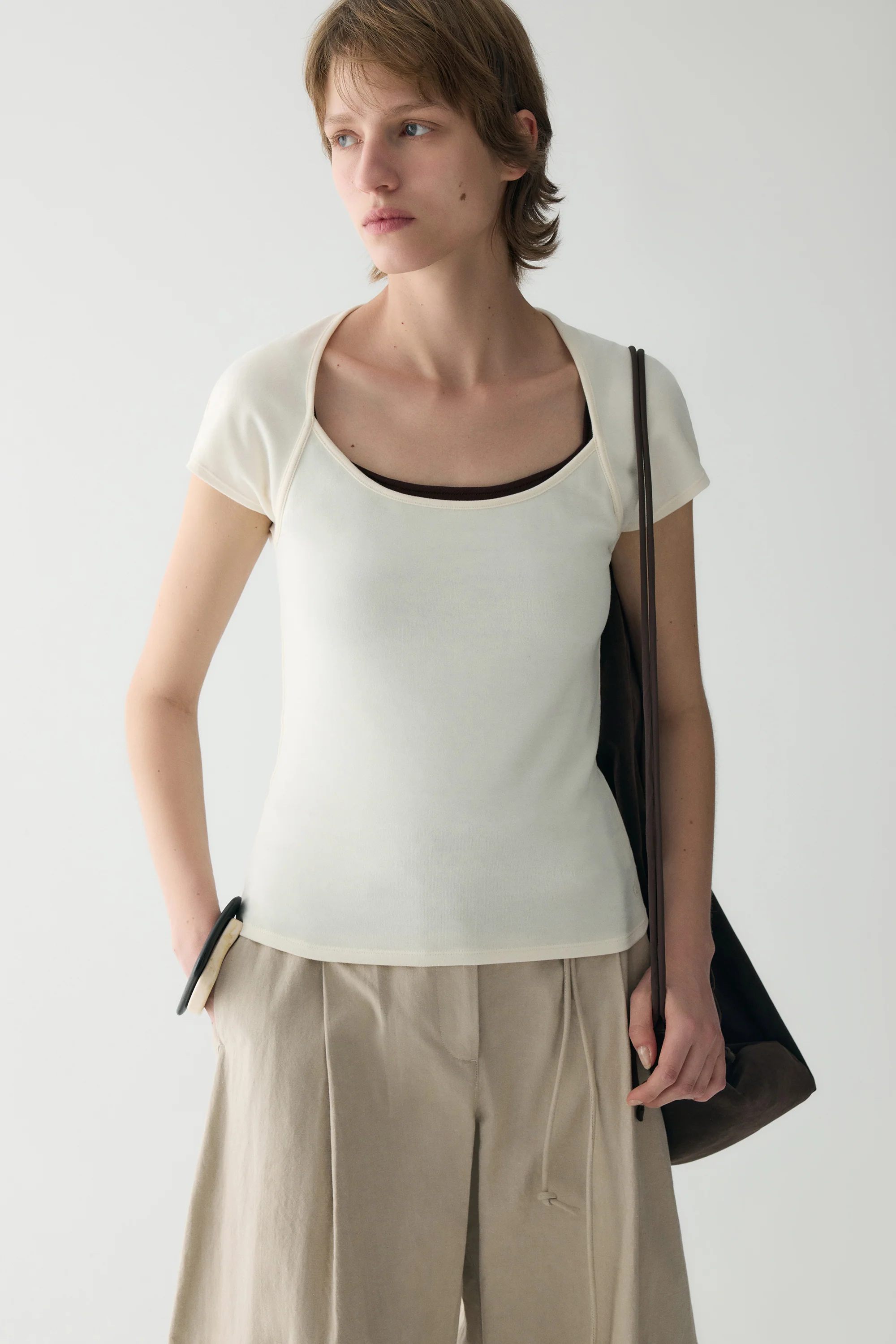 Slim Cotton T-shirt - Image 22