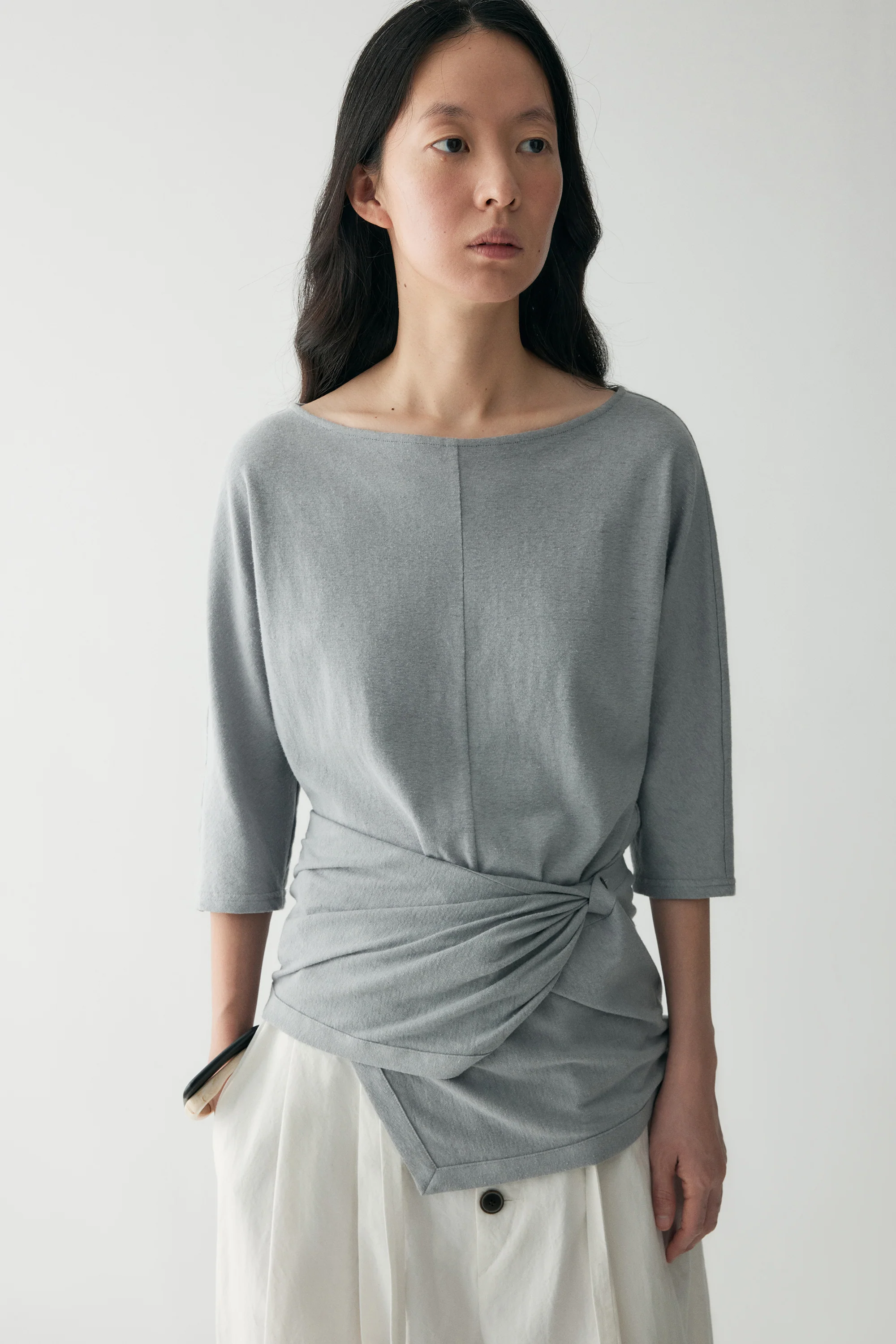 Hemp Cotton Wrap T-shirt - Image 12