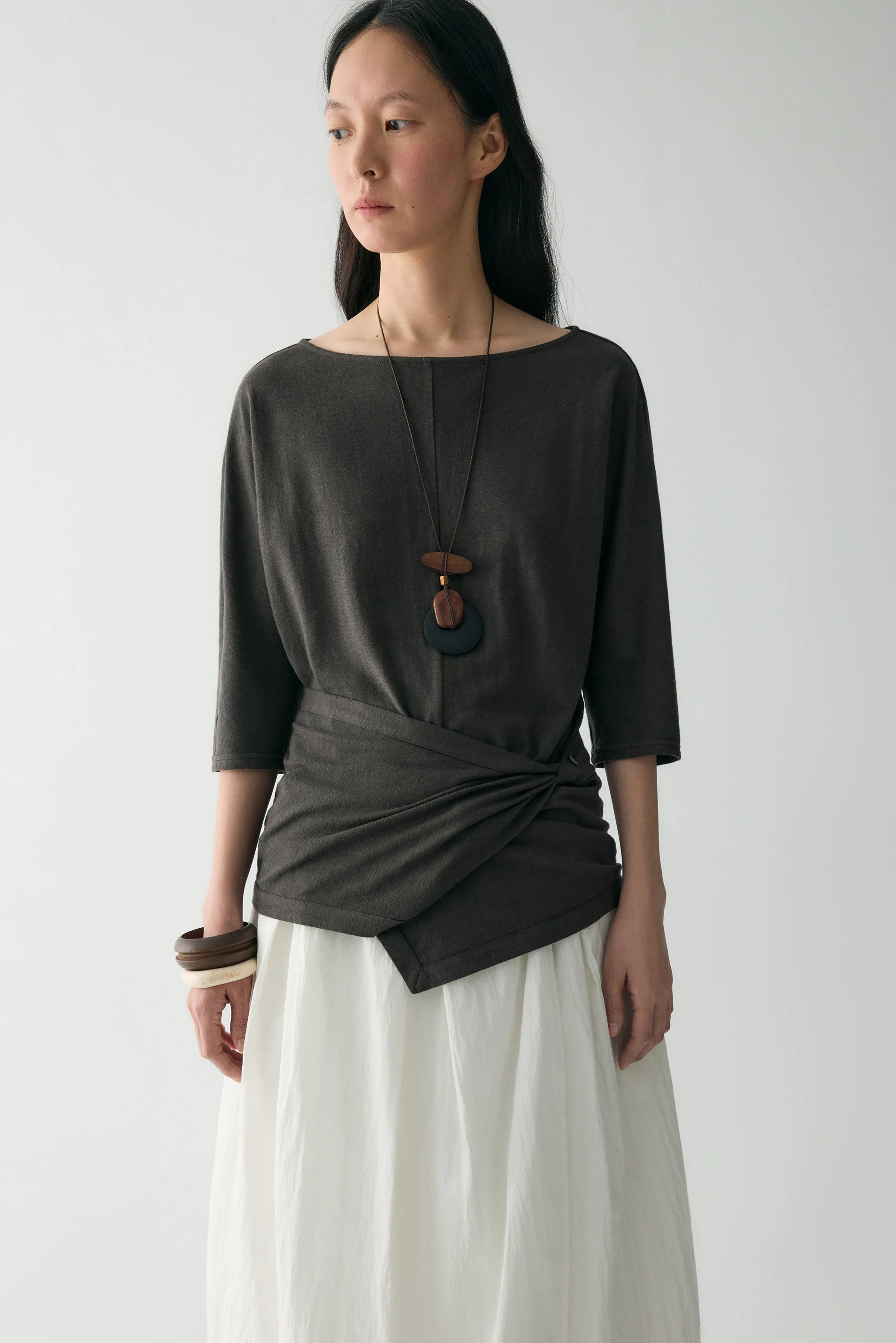 Hemp Cotton Wrap T-shirt - Image 8