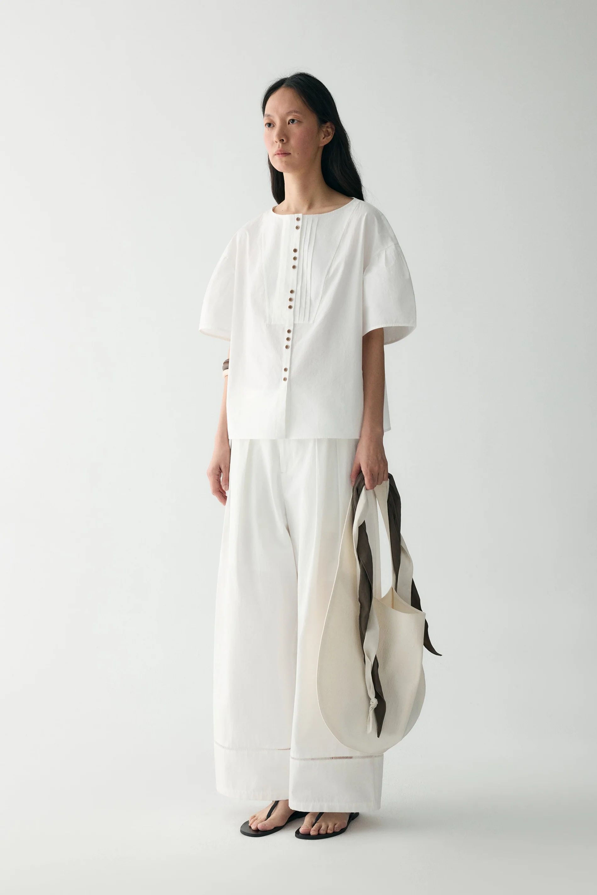 Cotton Pleated Shirt - Image 19