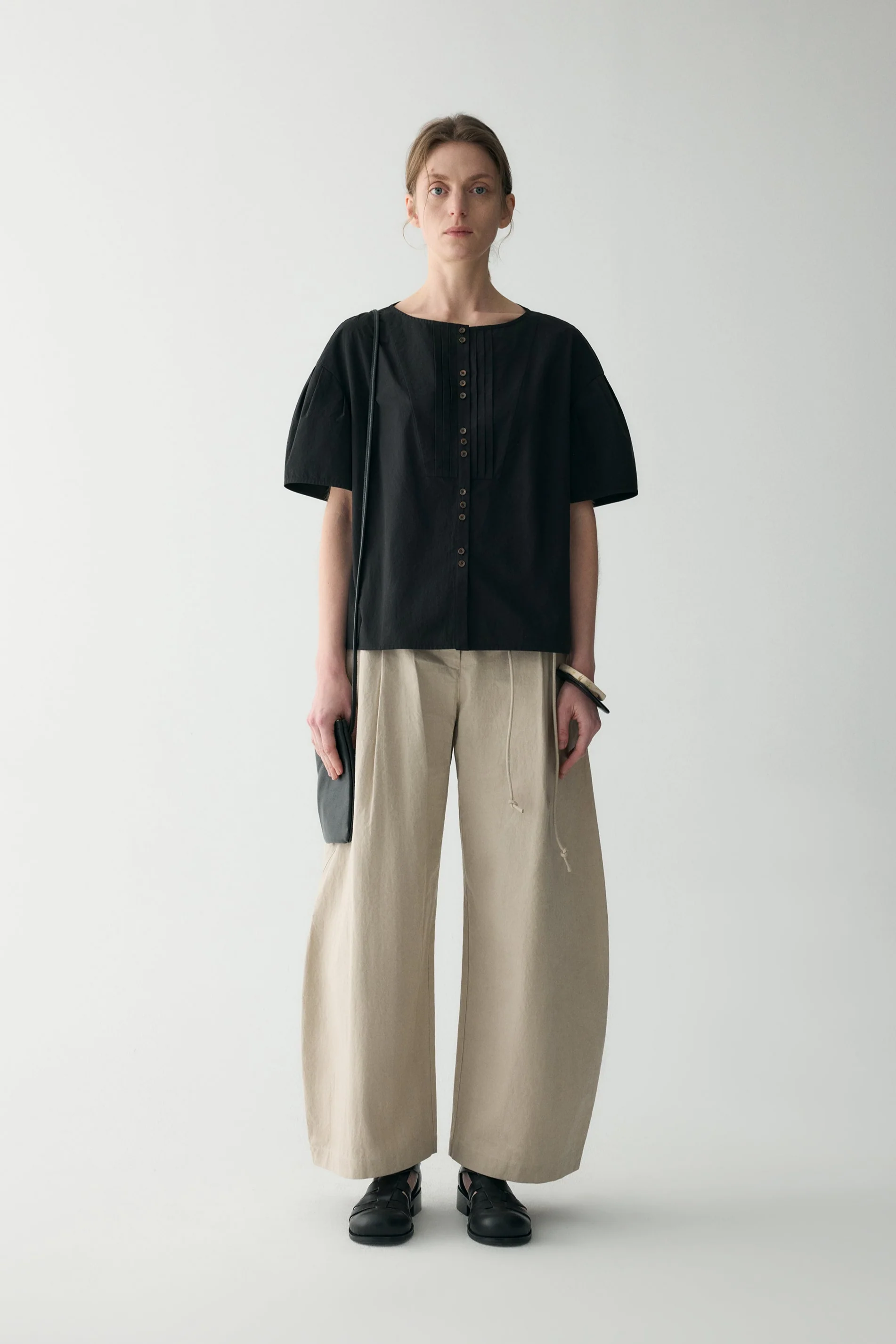 Cotton Pleated Shirt - Image 23