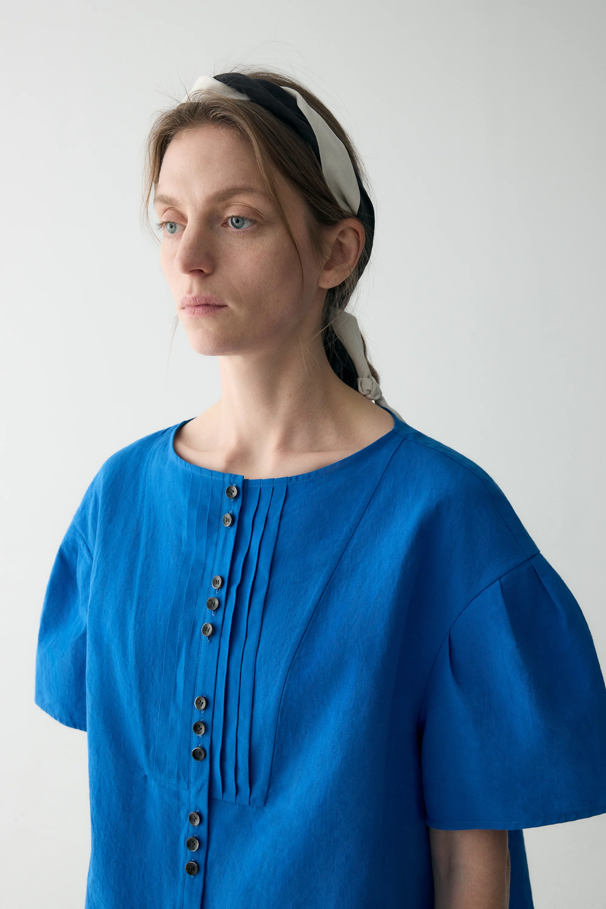 Cotton Pleated Shirt - Image 8