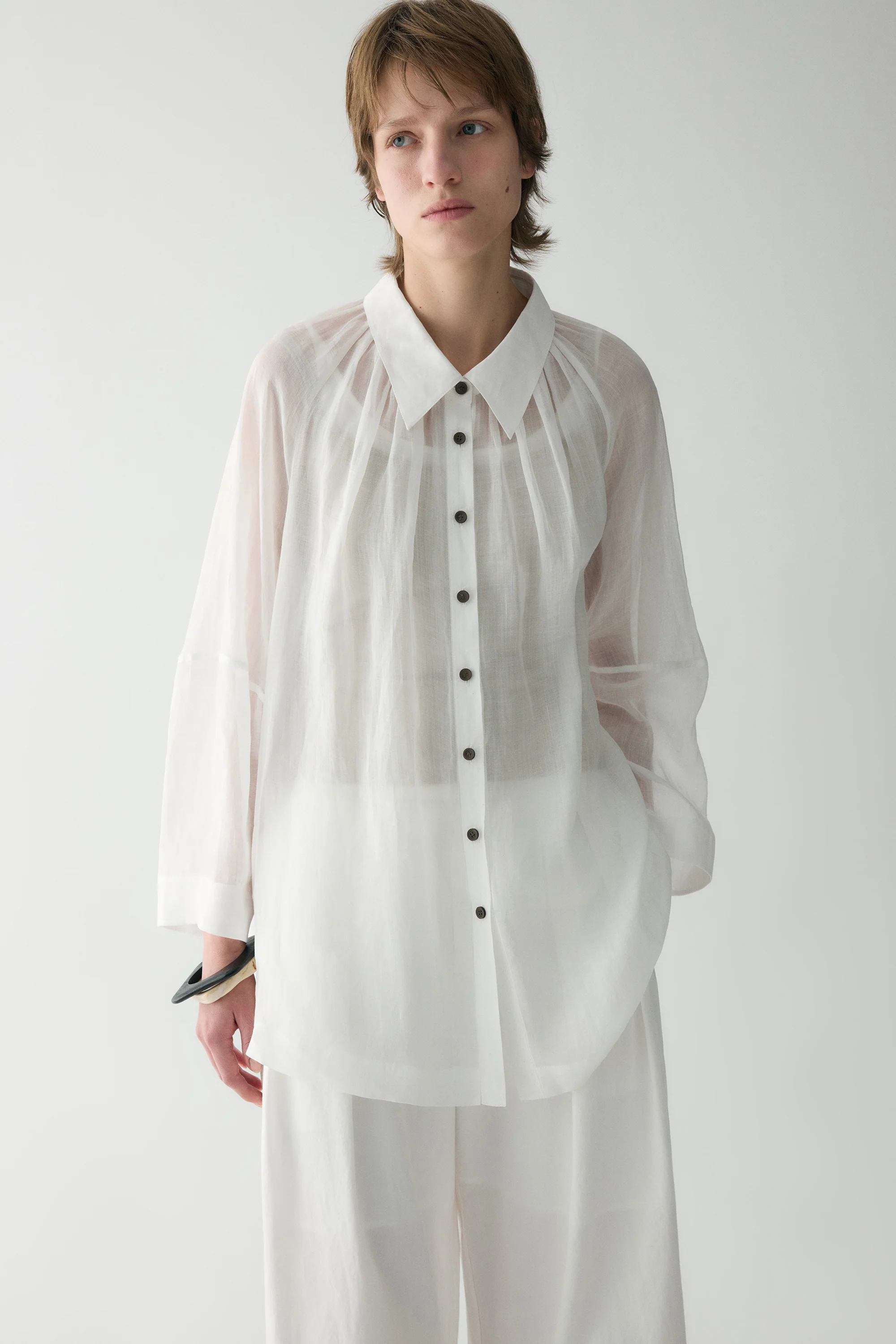 Pleated-detail Shirt - Image 19