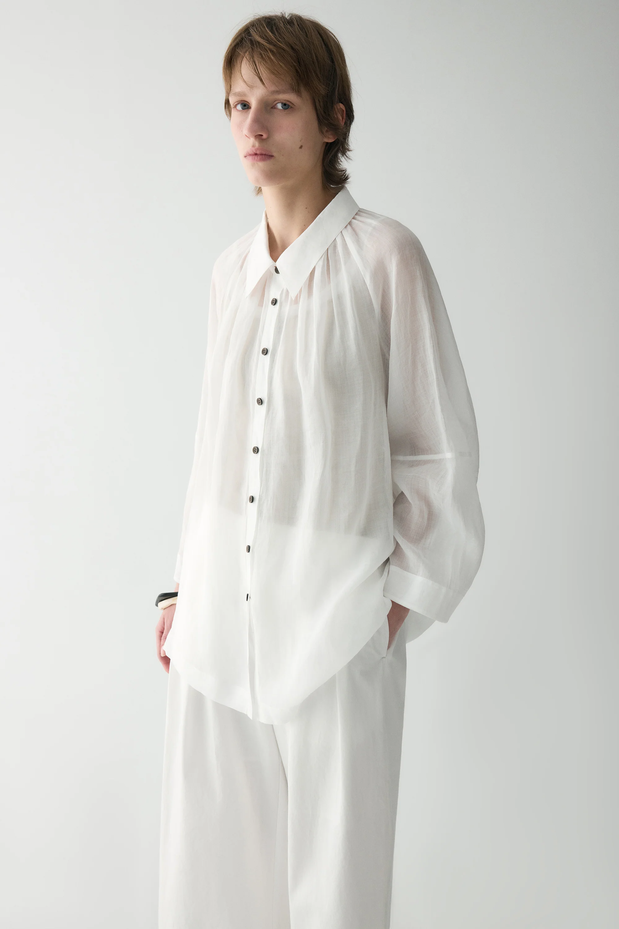Pleated-detail Shirt - Image 20