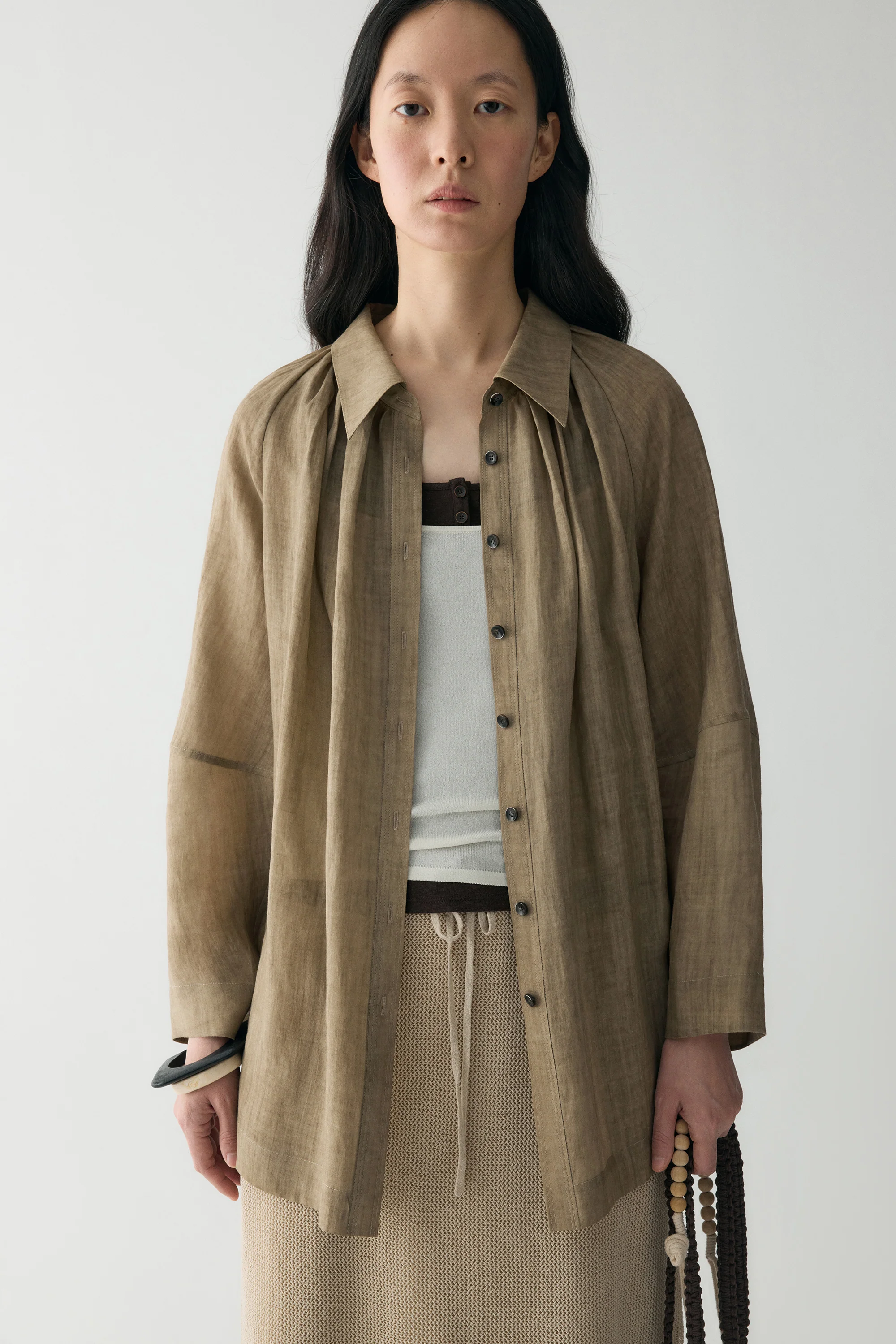 Pleated-detail Shirt - Image 25