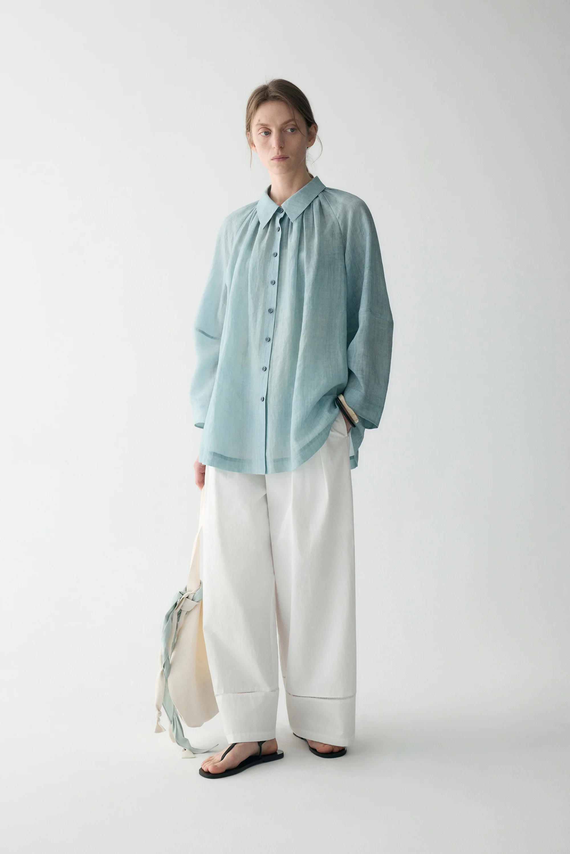 Pleated-detail Shirt - Image 3