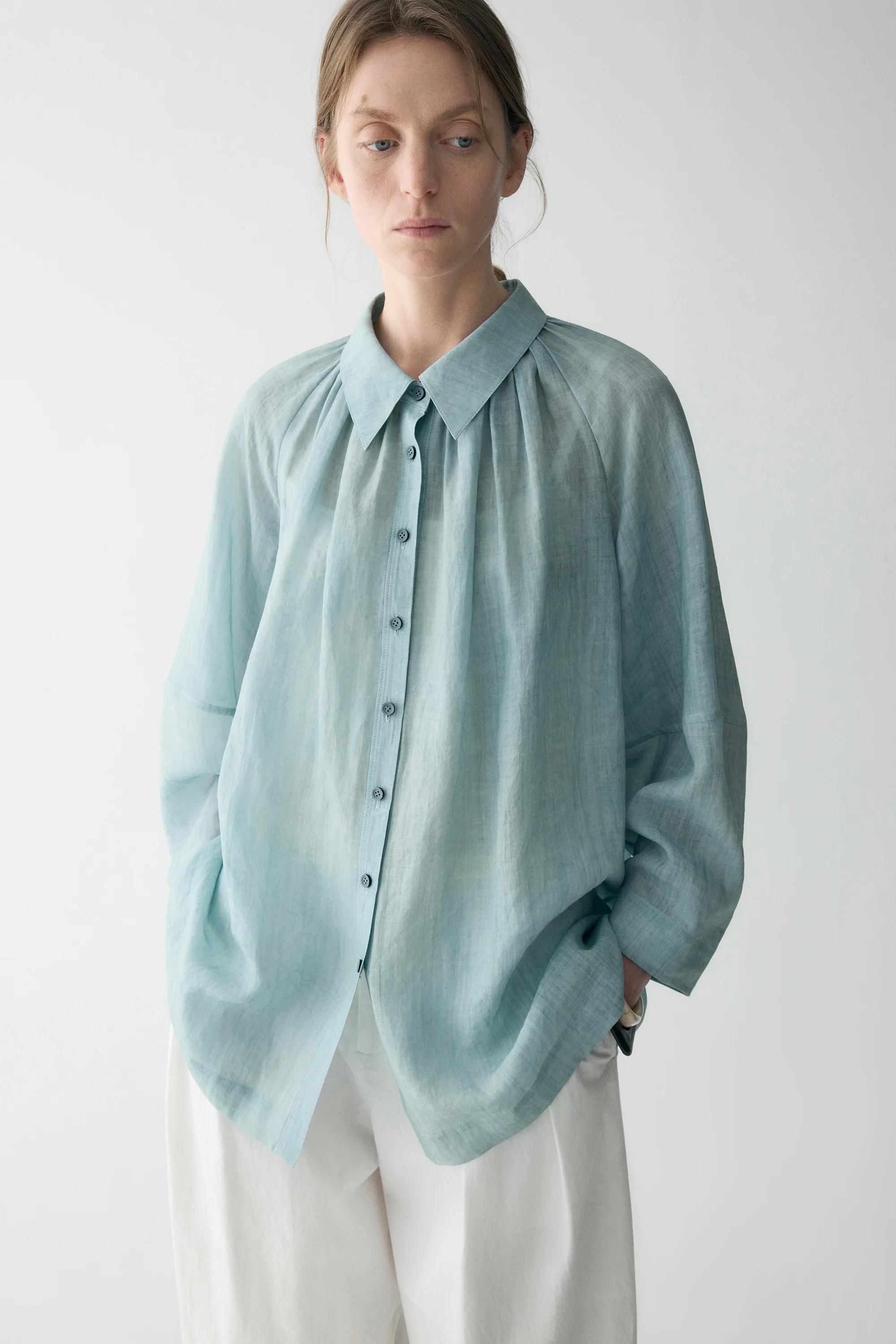 Pleated-detail Shirt - Image 6
