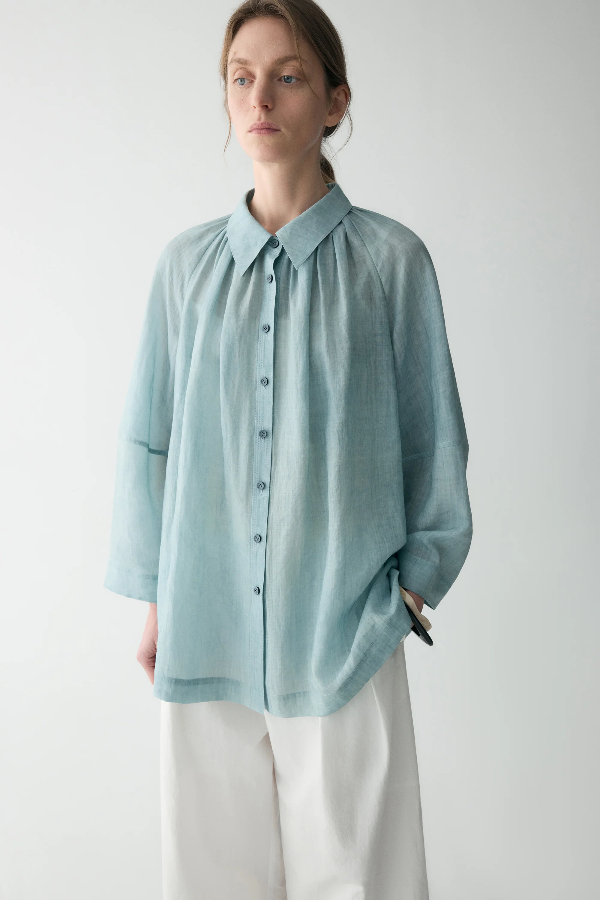 Pleated-detail Shirt - Image 7