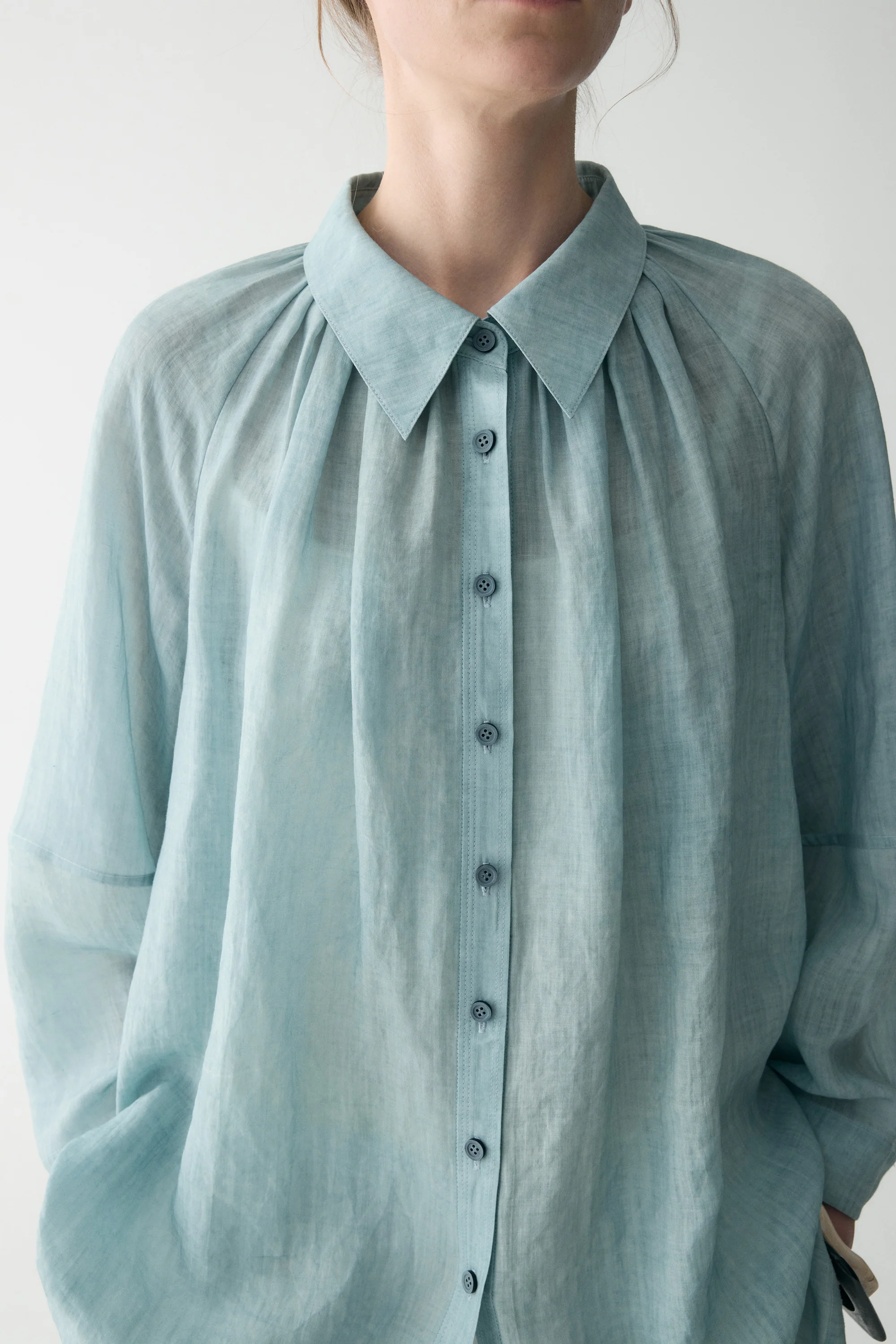 Pleated-detail Shirt - Image 9