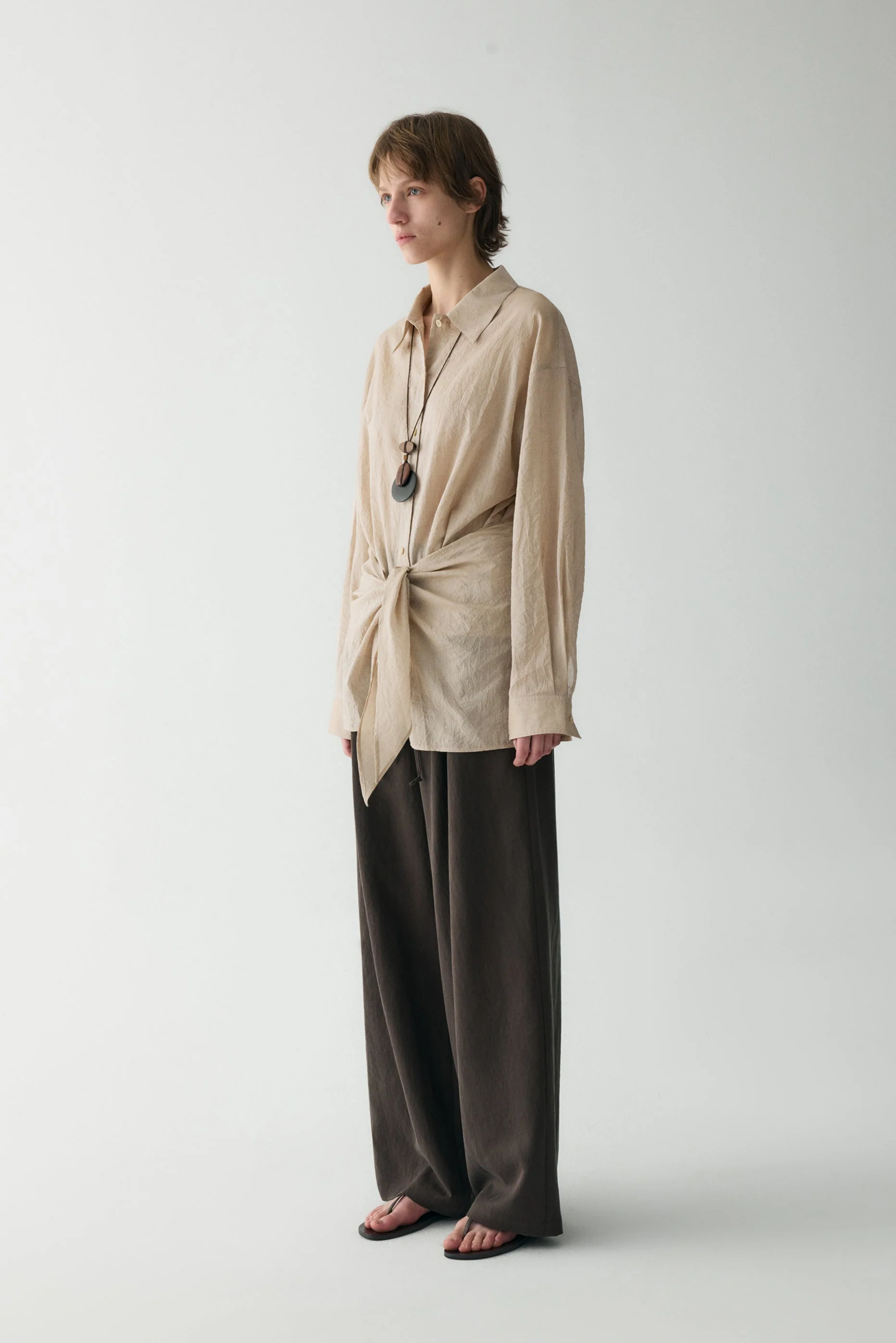 Cotton Knotted T-shirt - Image 14