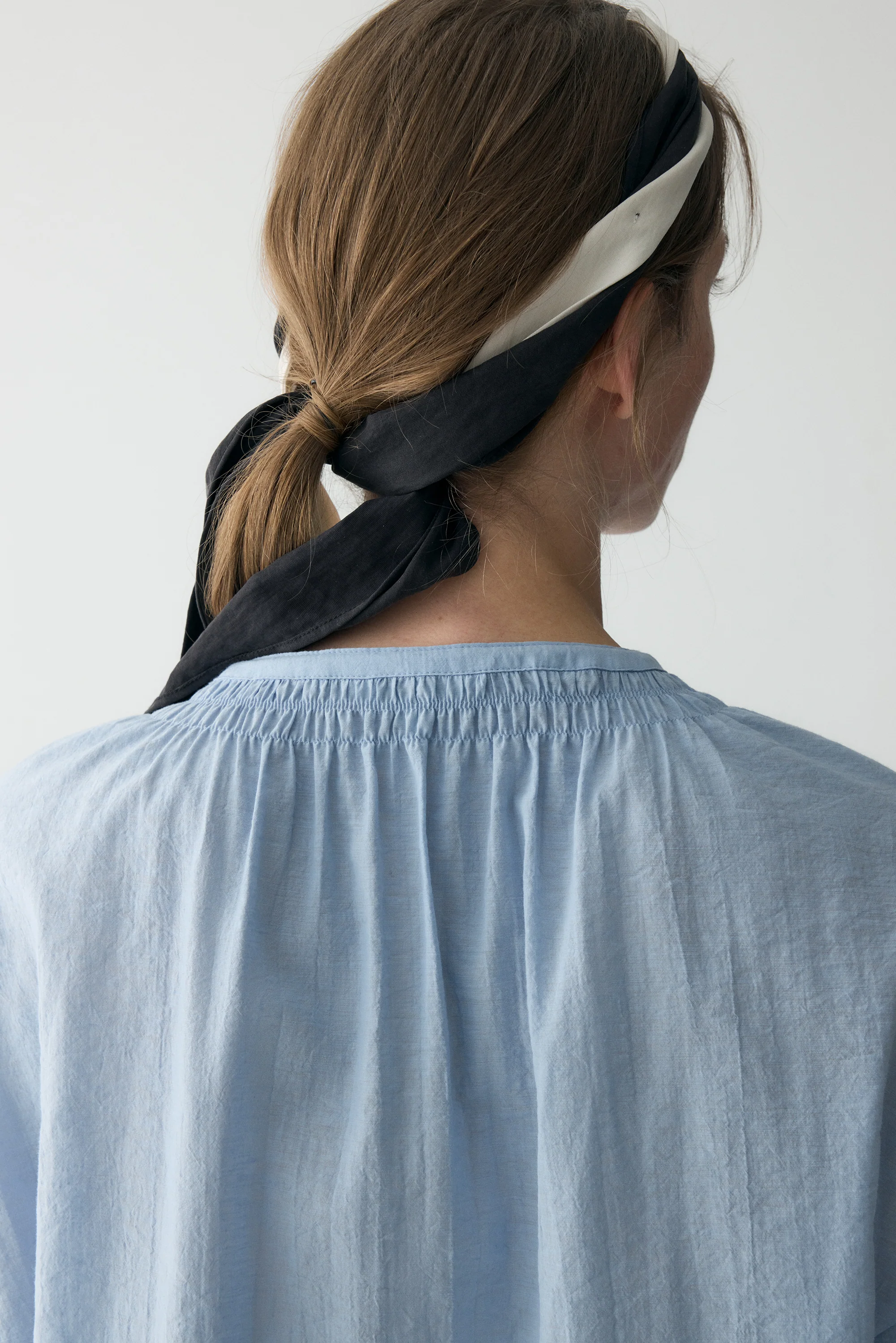 Drawstring Crew-neck Loose Top - Image 9