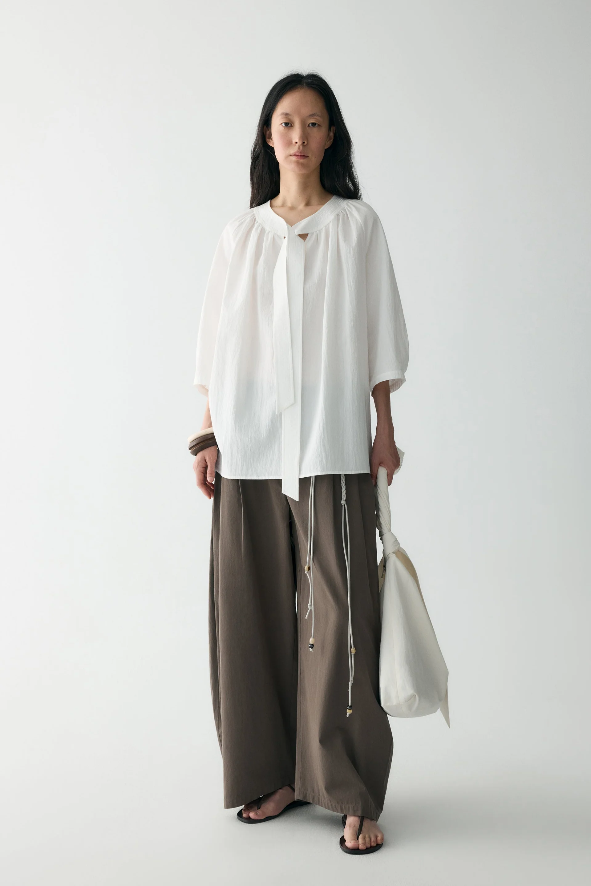 Neck-tie Blouse - Image 17