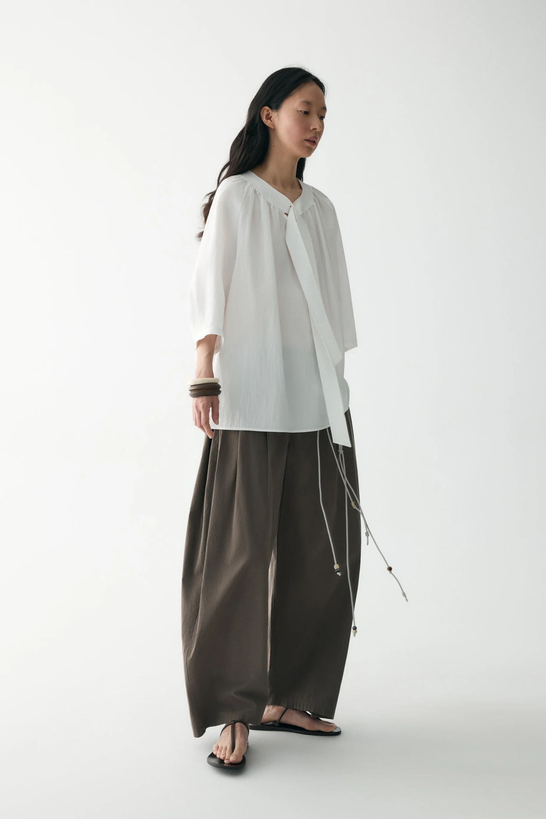 Neck-tie Blouse - Image 18
