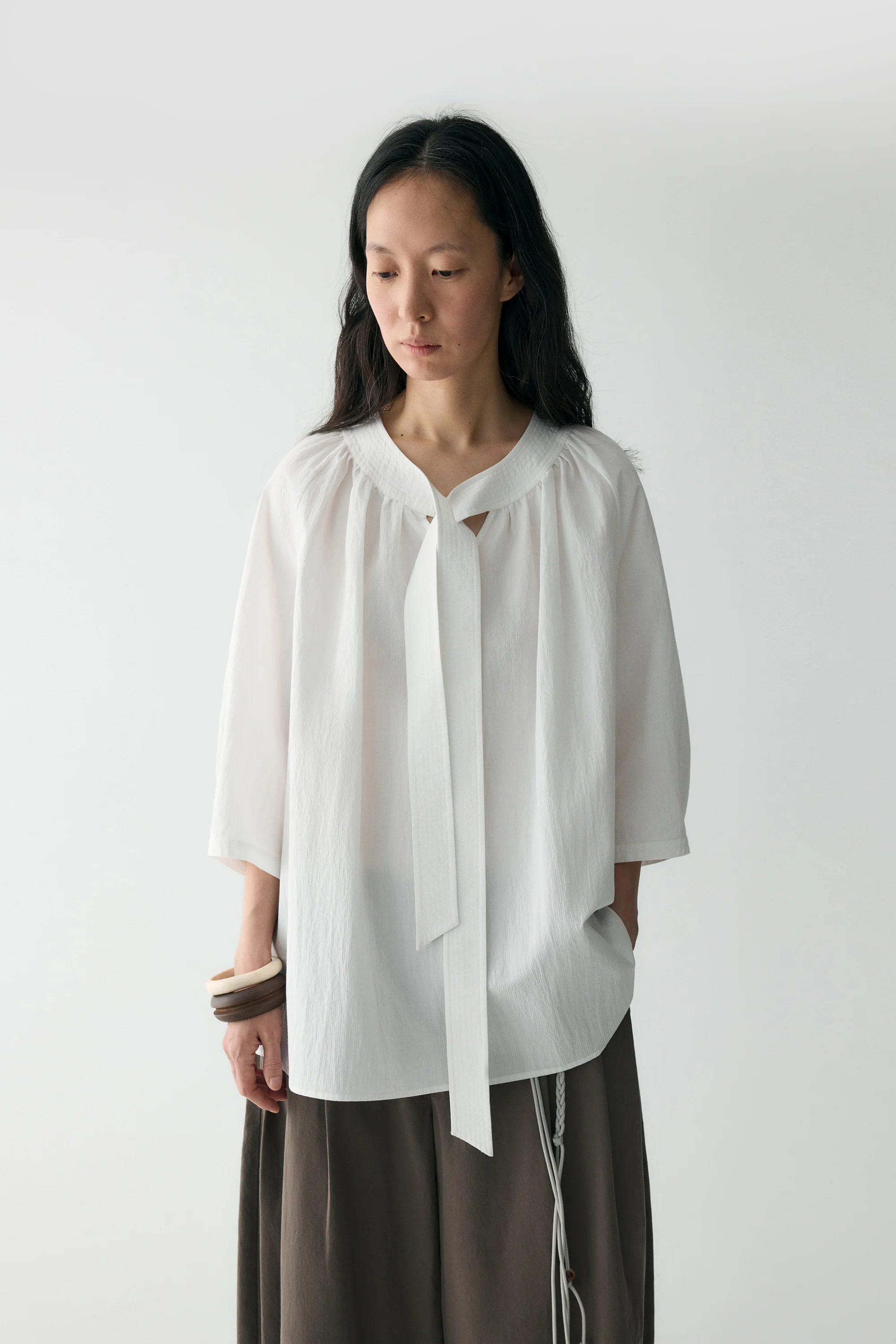 Neck-tie Blouse - Image 21