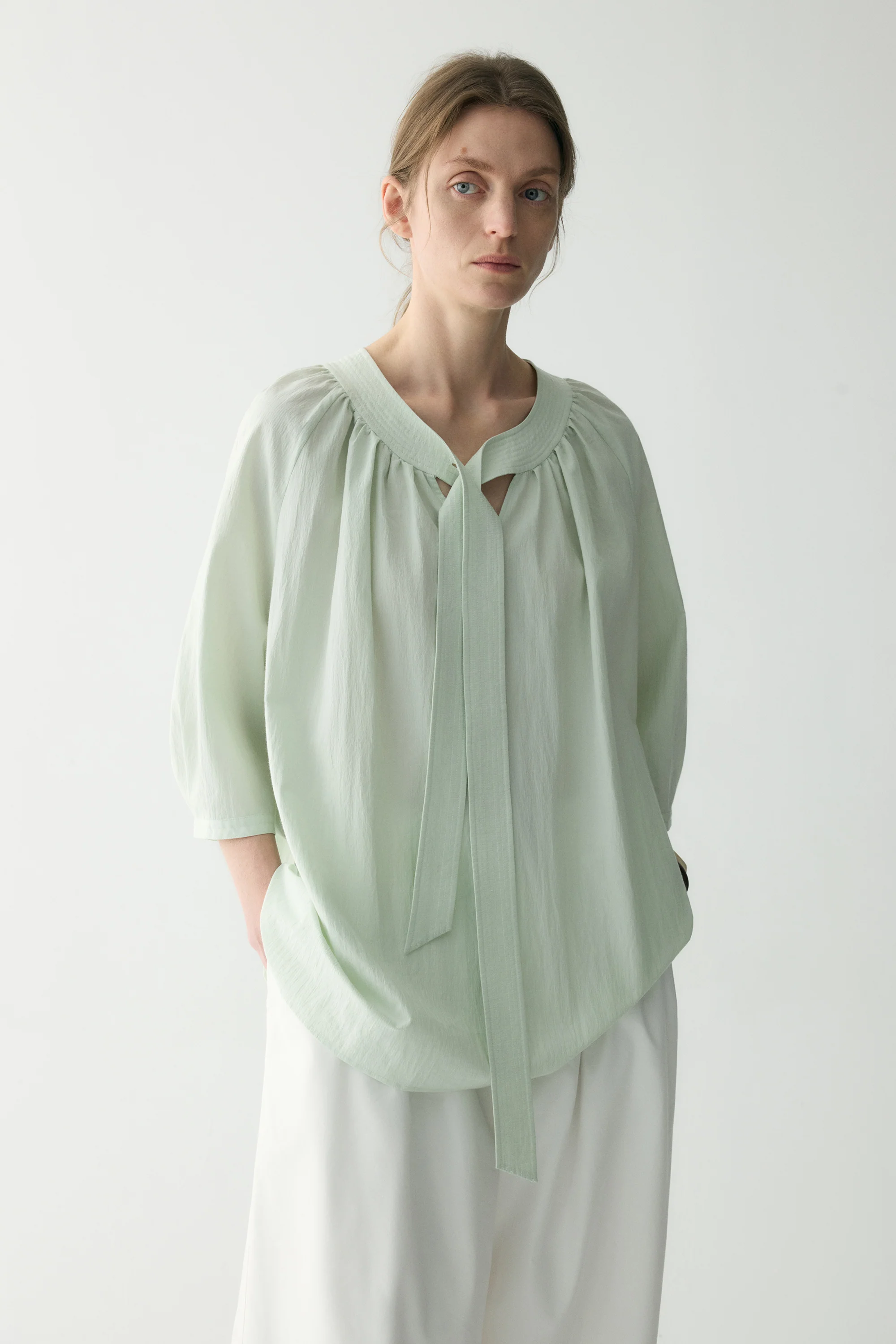 Neck-tie Blouse - Image 6