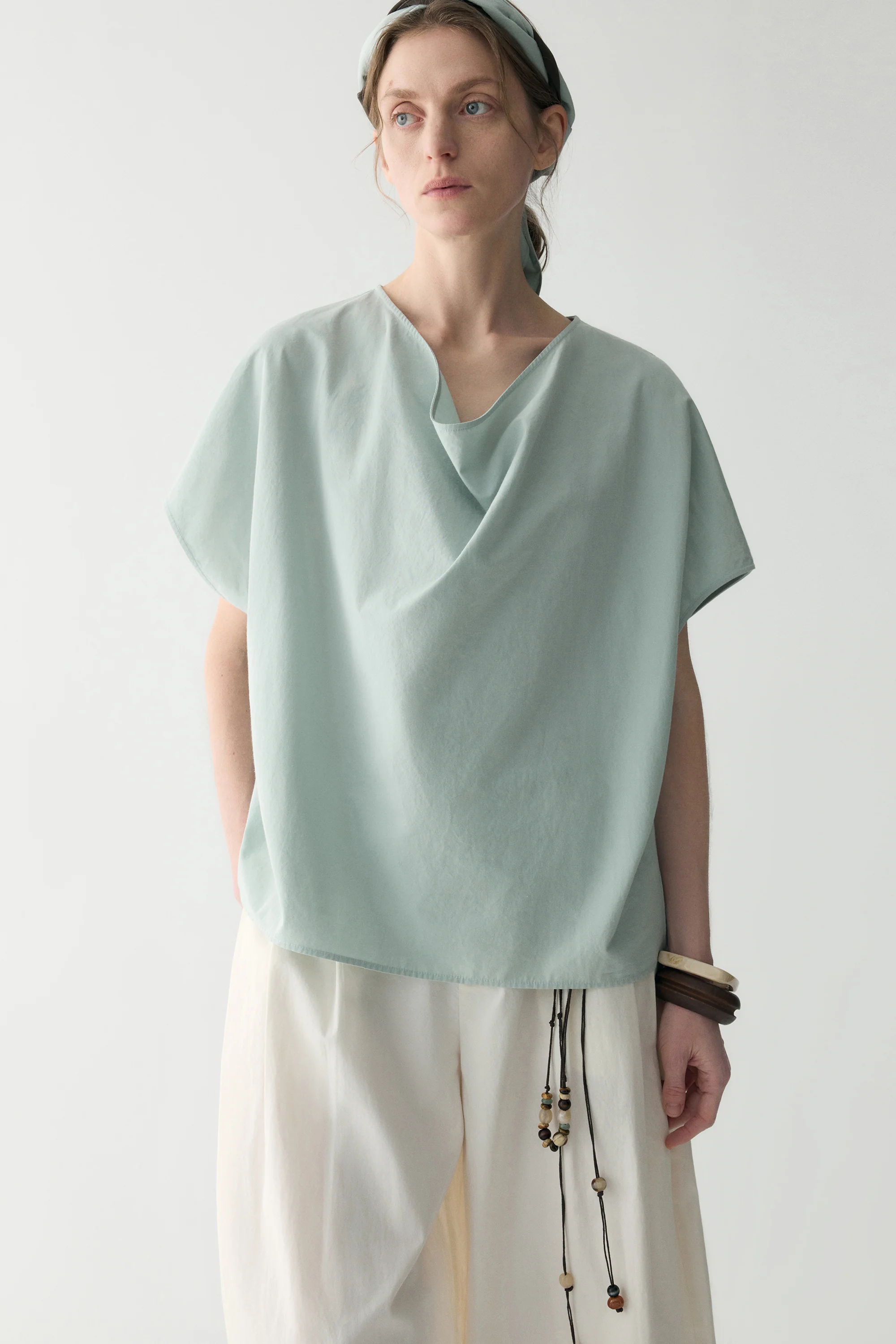 Tie-back Cotton Top - Image 20