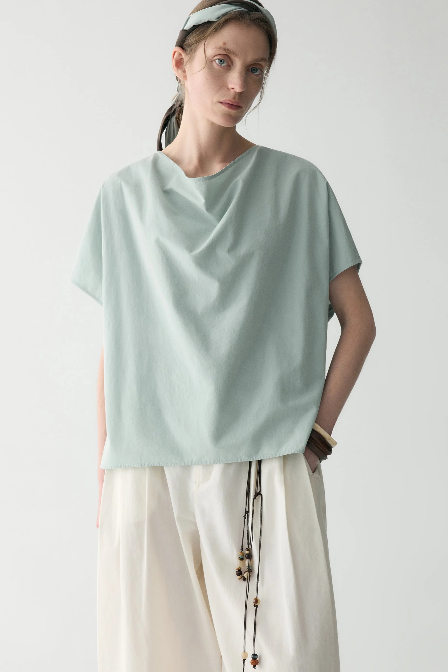 Tie-back Cotton Top - Image 21