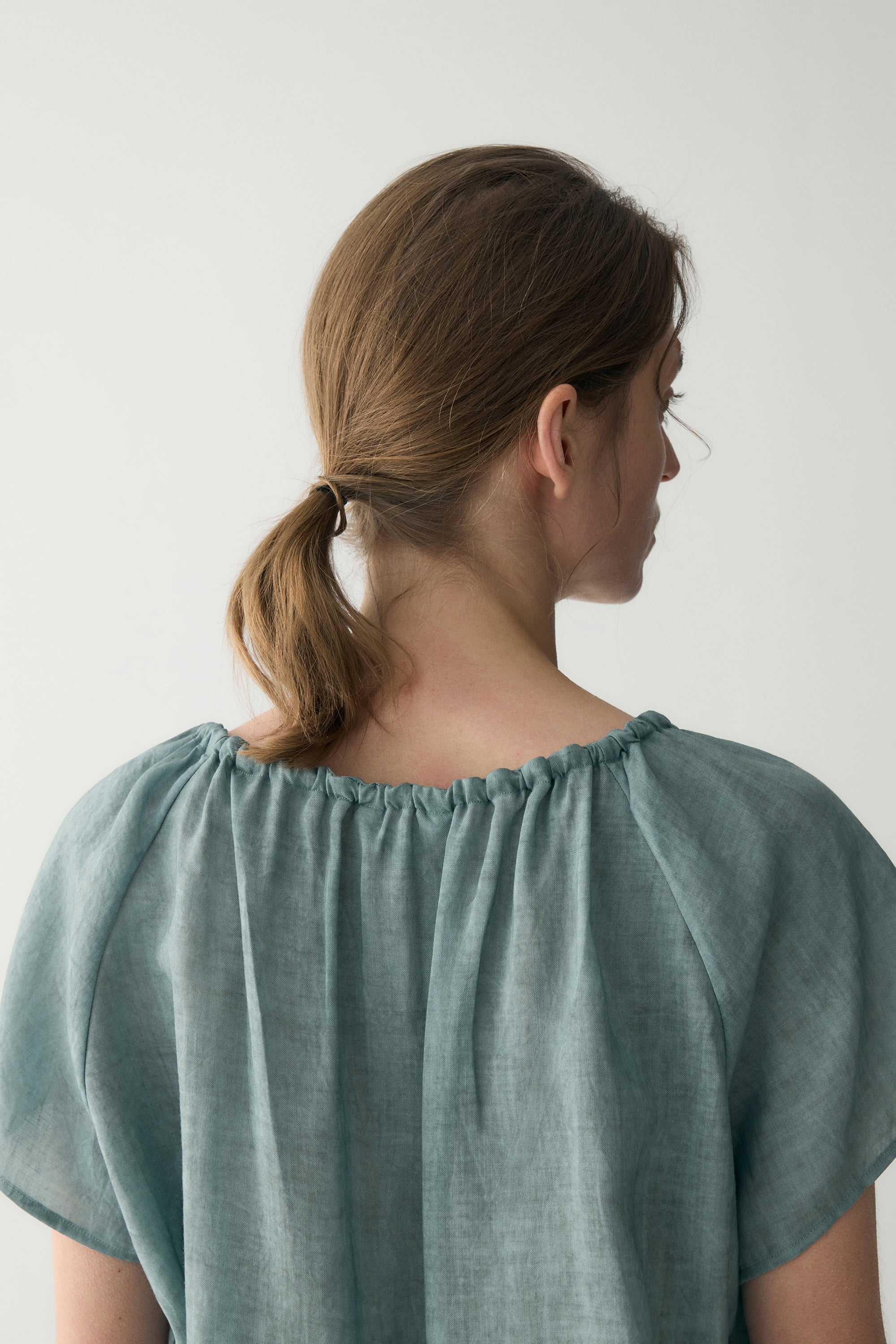 Drawstring Neckline Blouse - Image 11