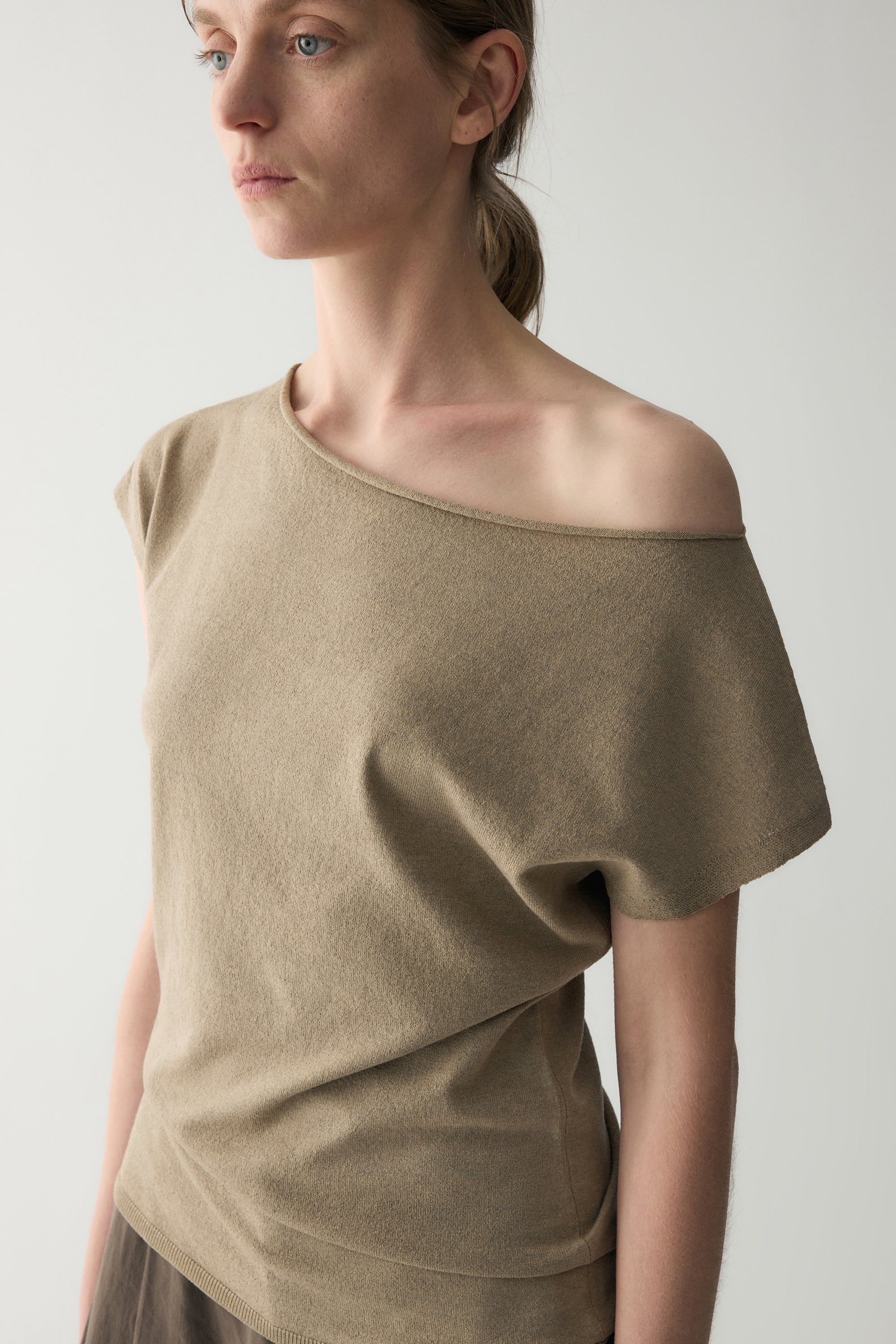 Linen Two-way Collar Pullover - Image 11