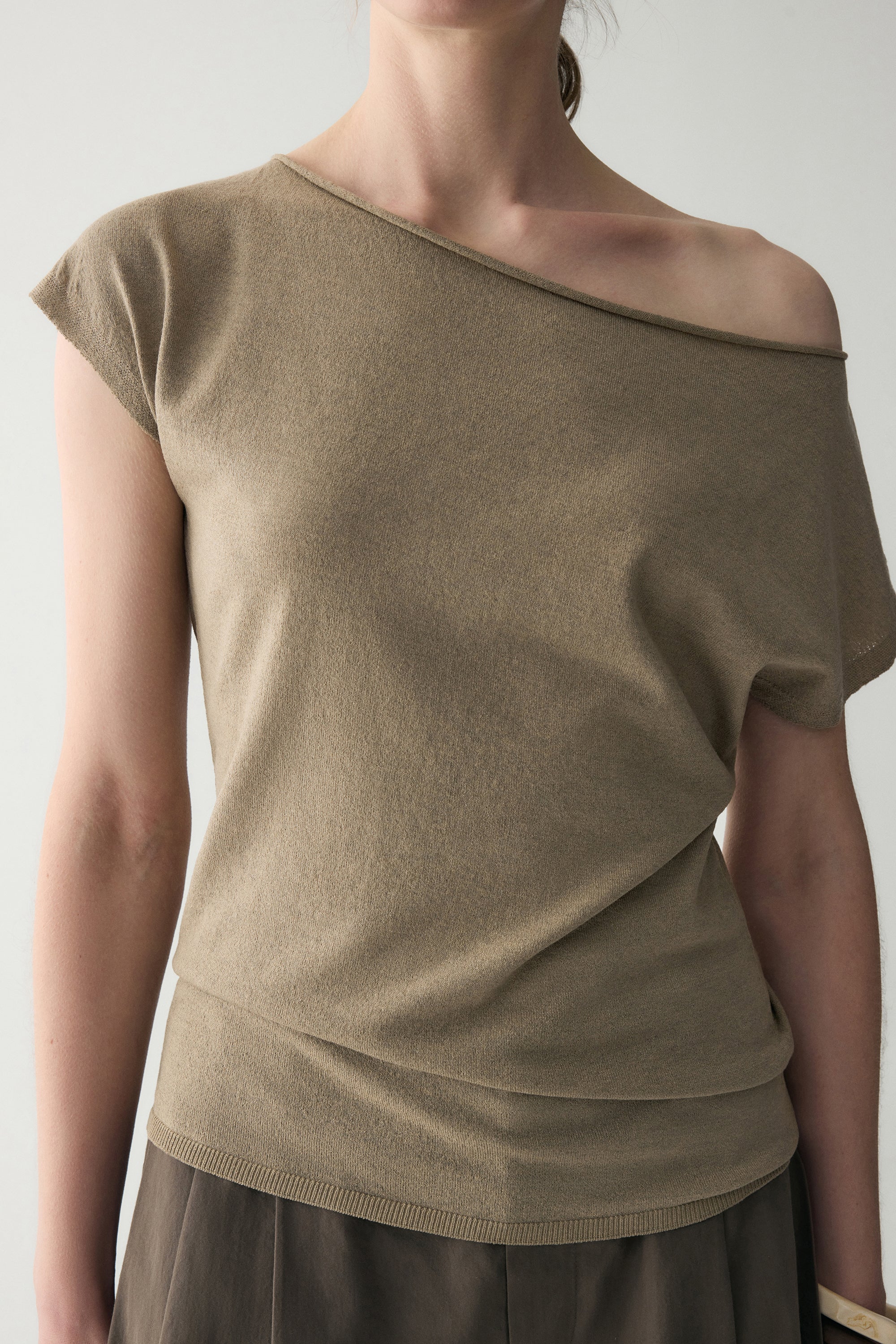 Linen Two-way Collar Pullover - Image 12