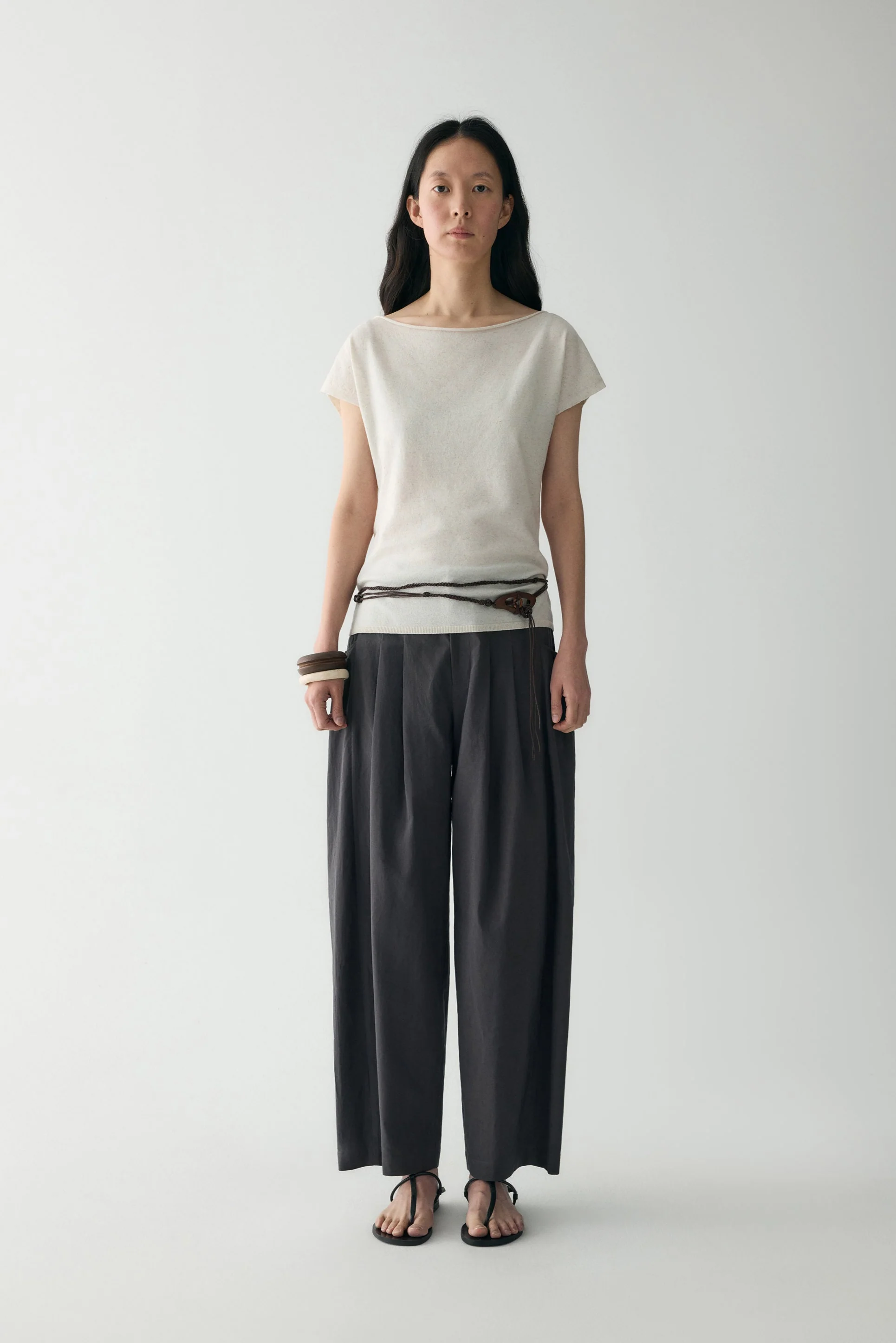 Linen Two-way Collar Pullover - Image 15