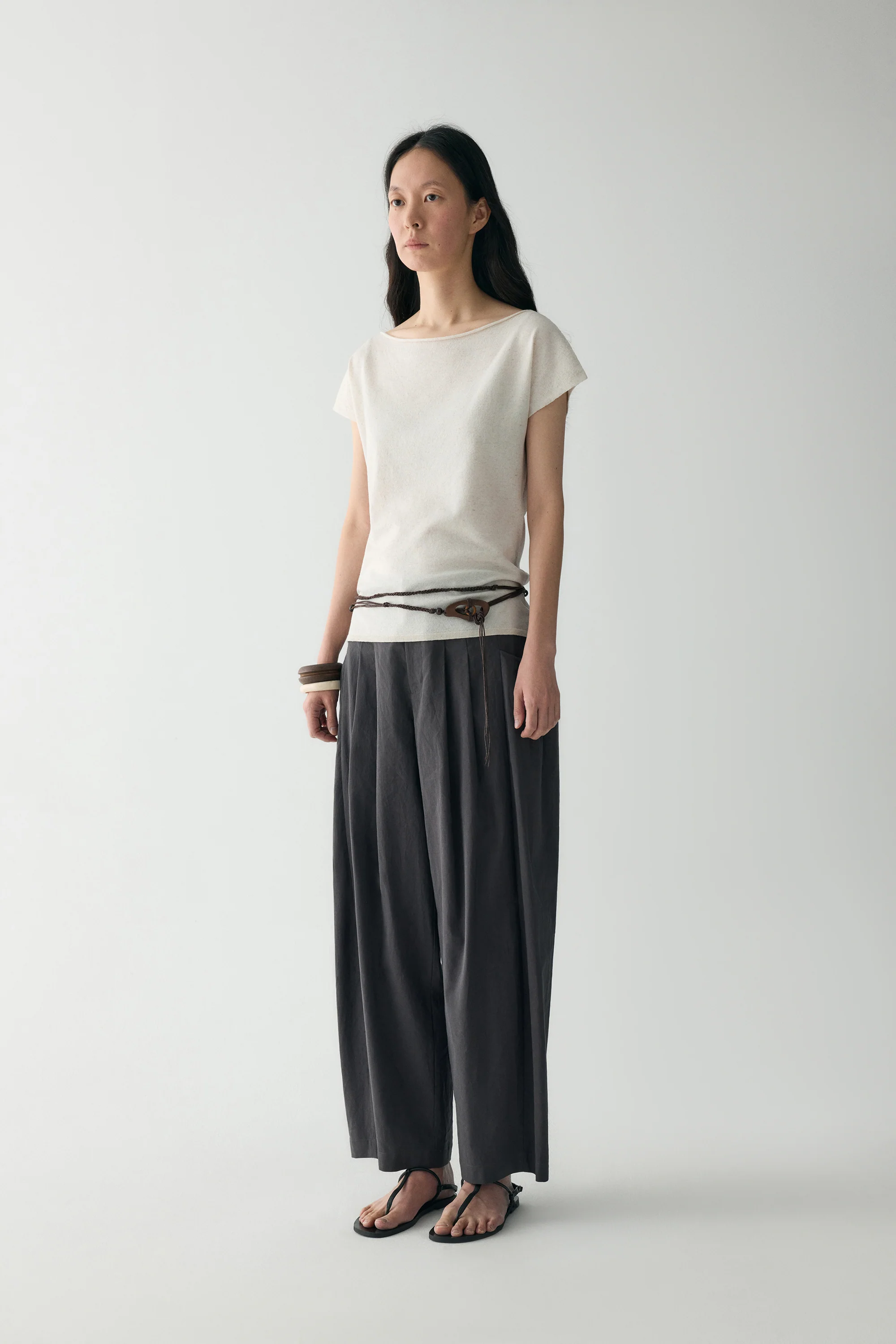 Linen Two-way Collar Pullover - Image 16