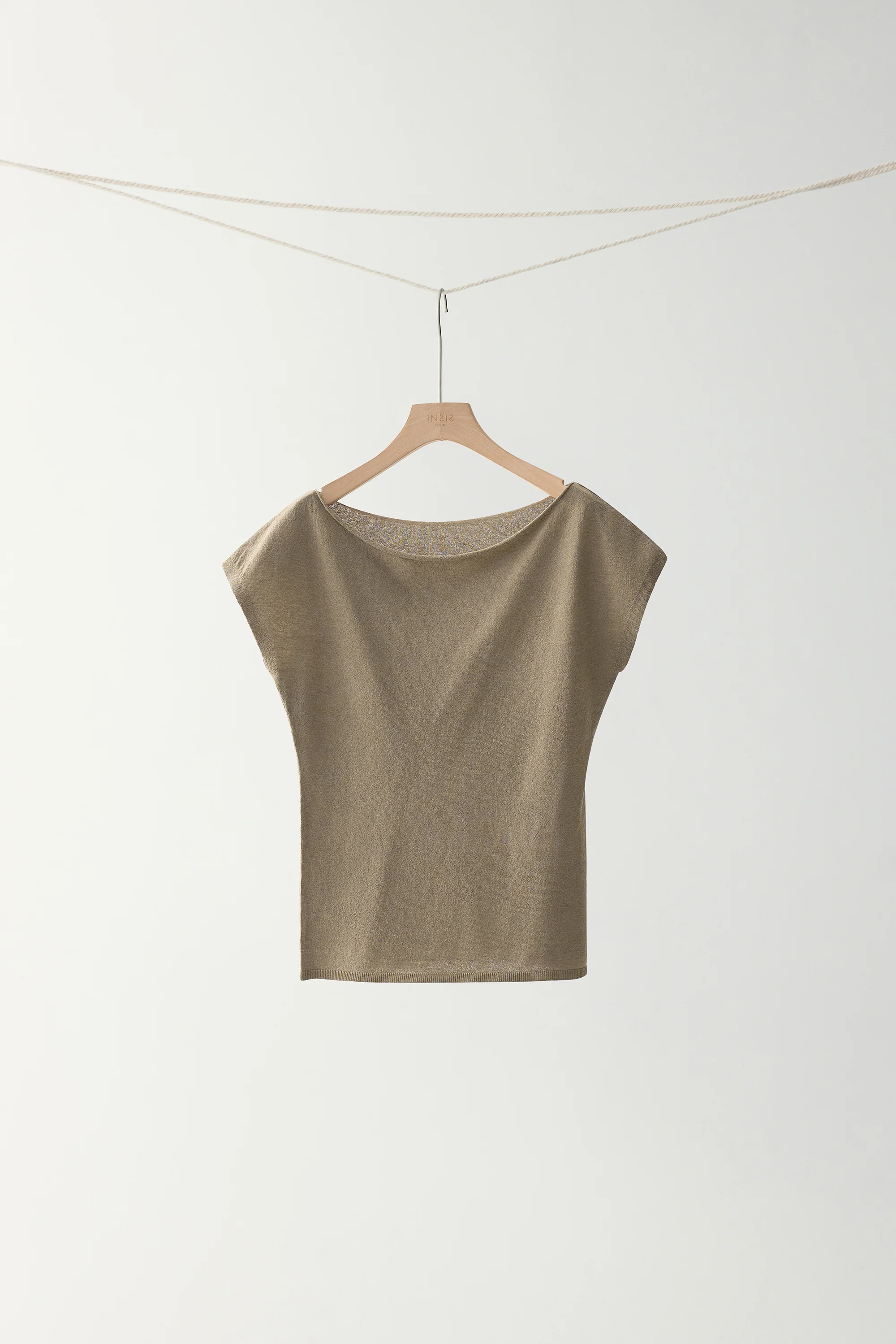 Linen Two-way Collar Pullover - Image 2