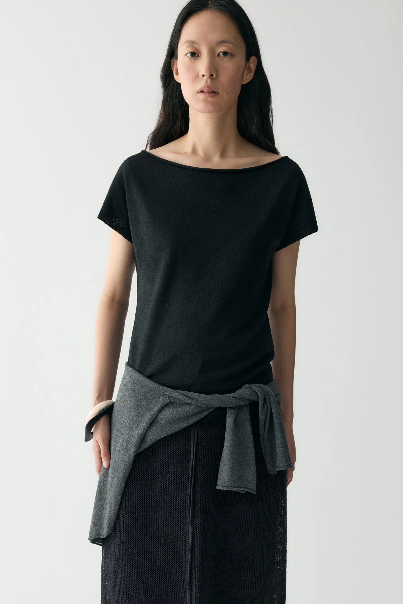 Linen Two-way Collar Pullover - Image 23