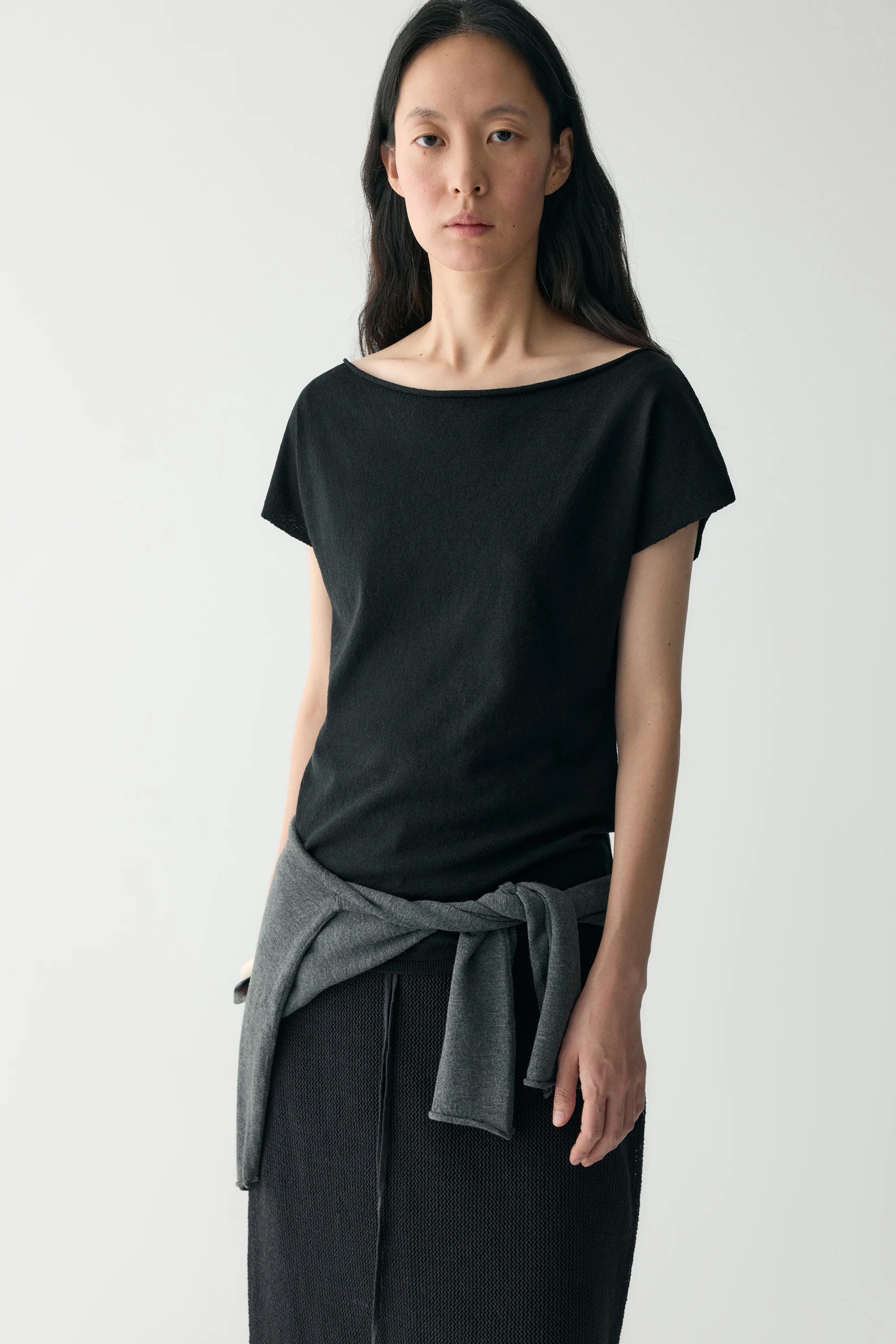 Linen Two-way Collar Pullover - Image 24