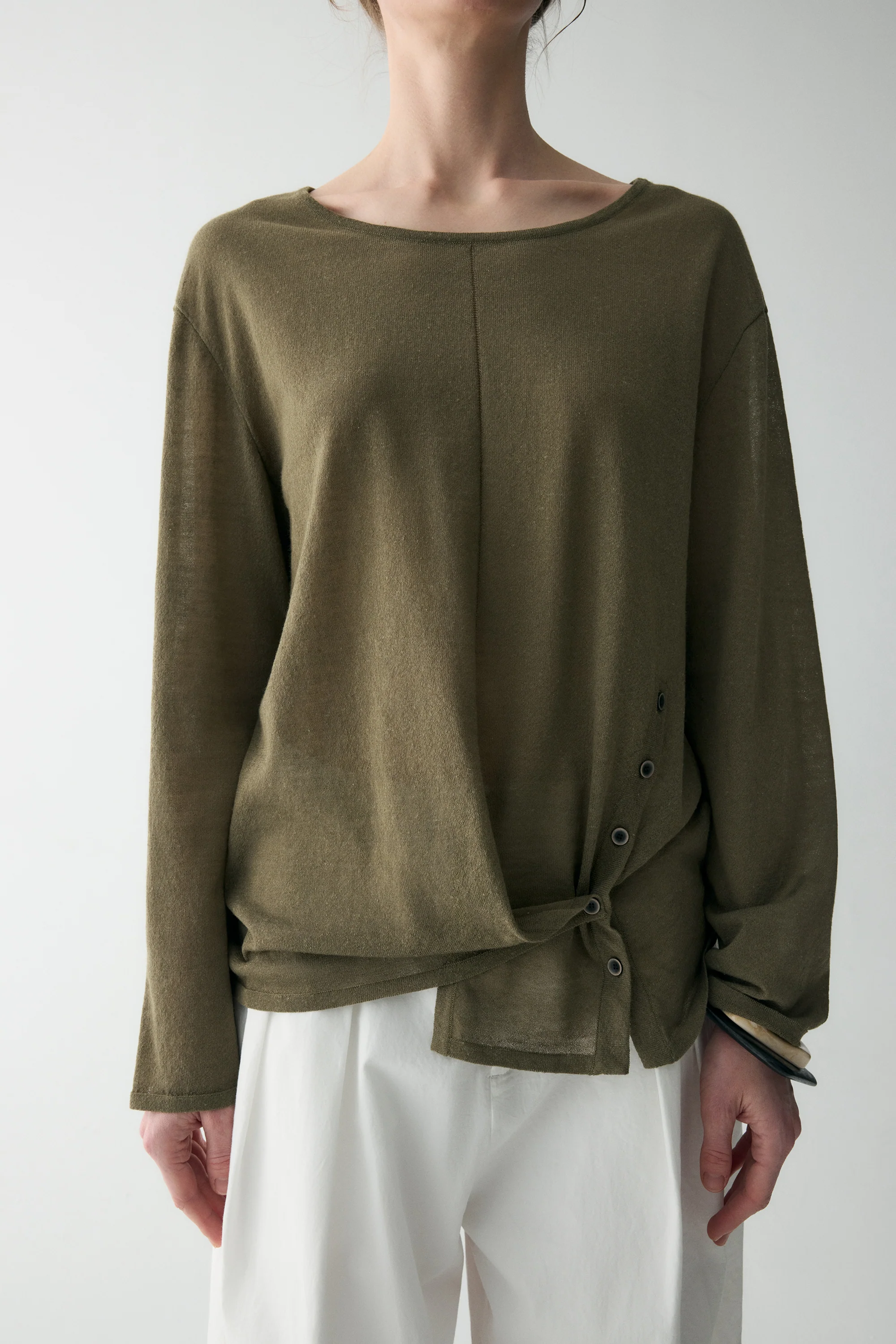 Structured Slit Blouse - Image 13
