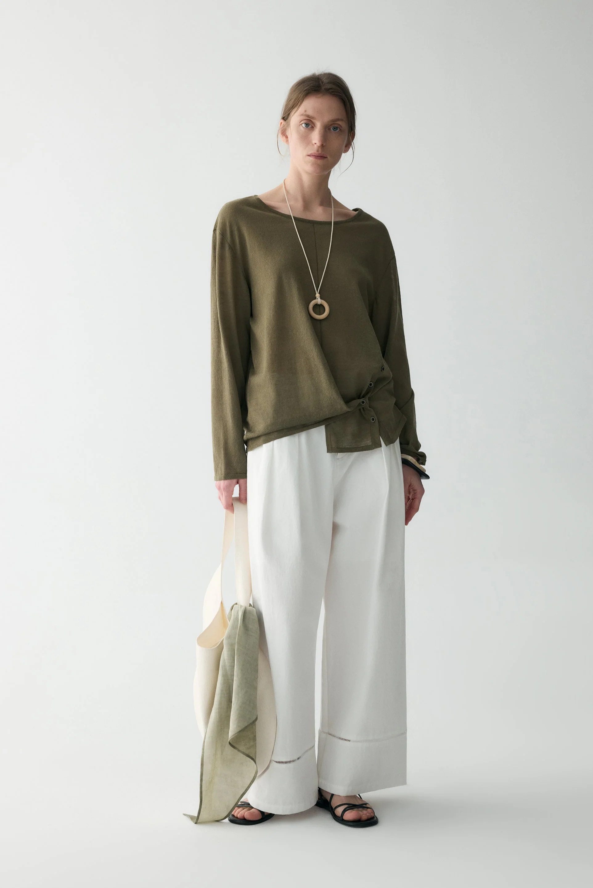 Structured Slit Blouse - Image 3