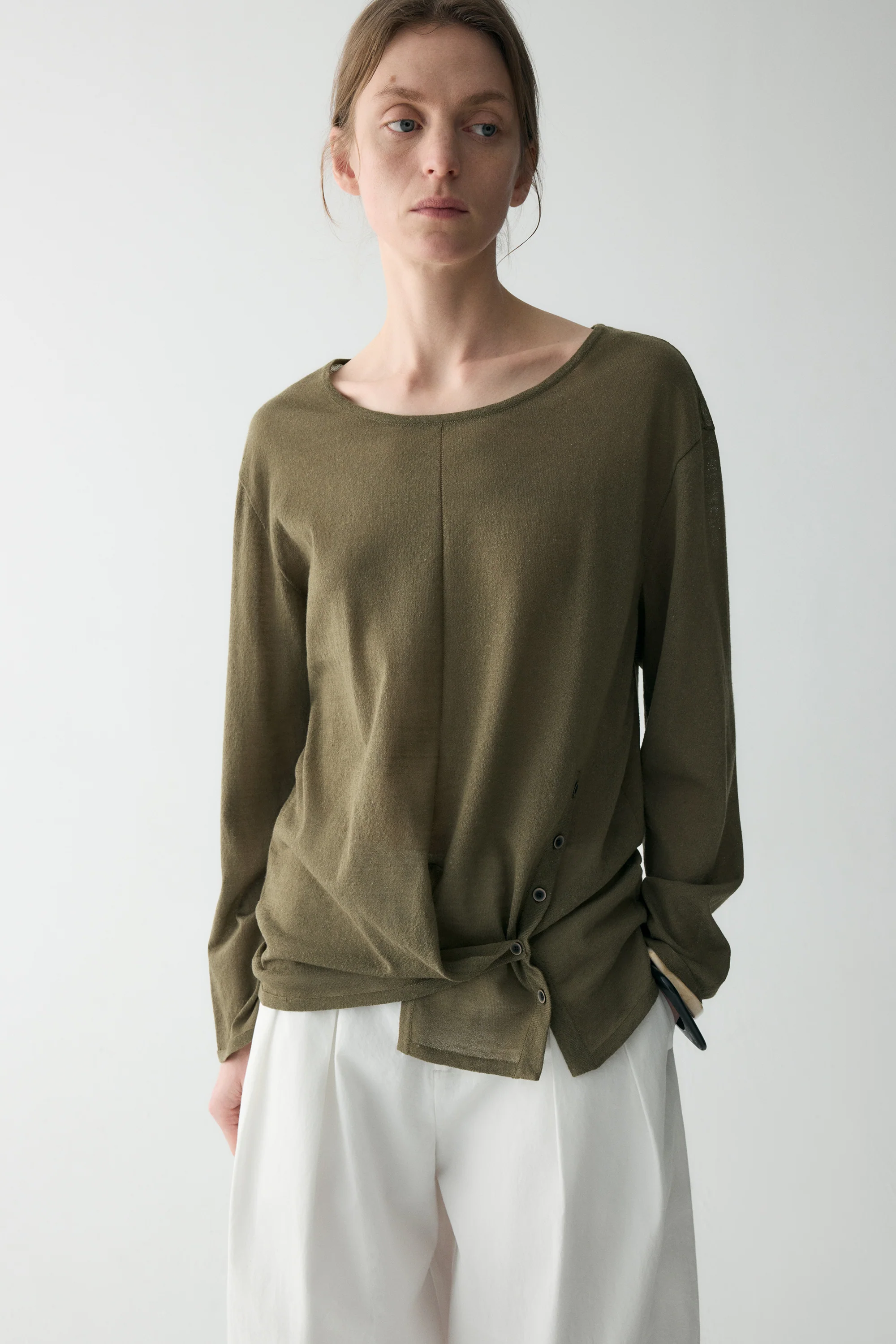 Structured Slit Blouse - Image 6