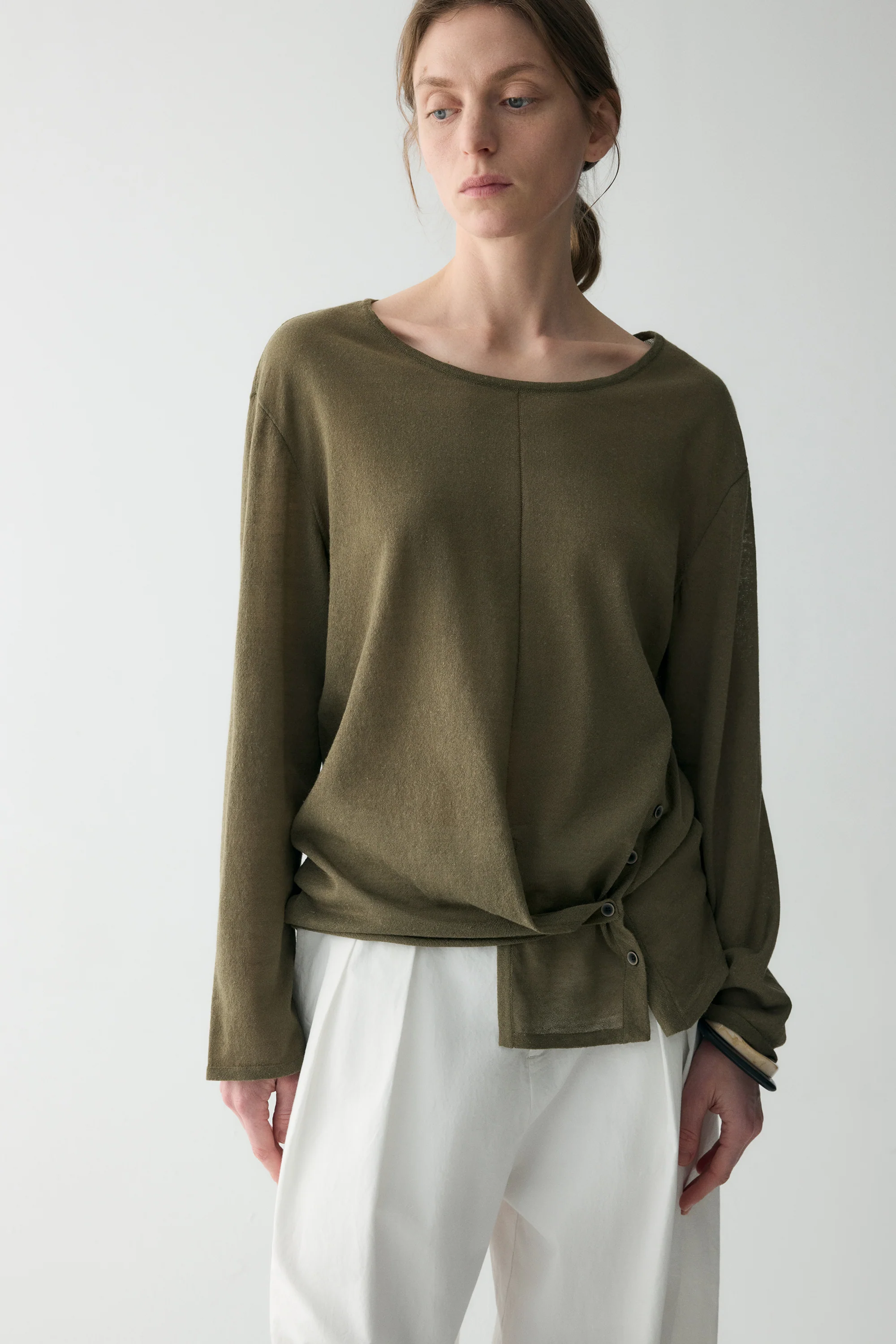 Structured Slit Blouse - Image 7