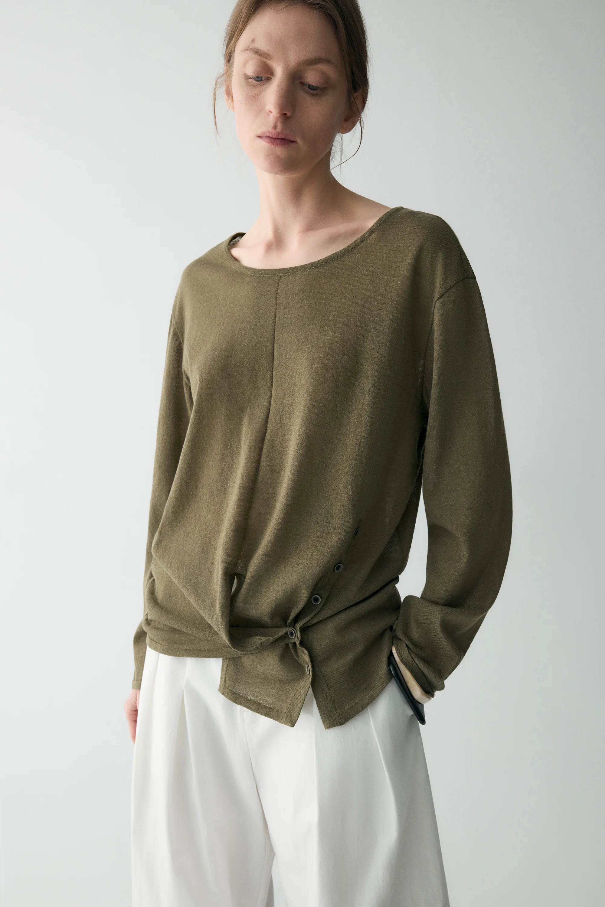 Structured Slit Blouse - Image 8