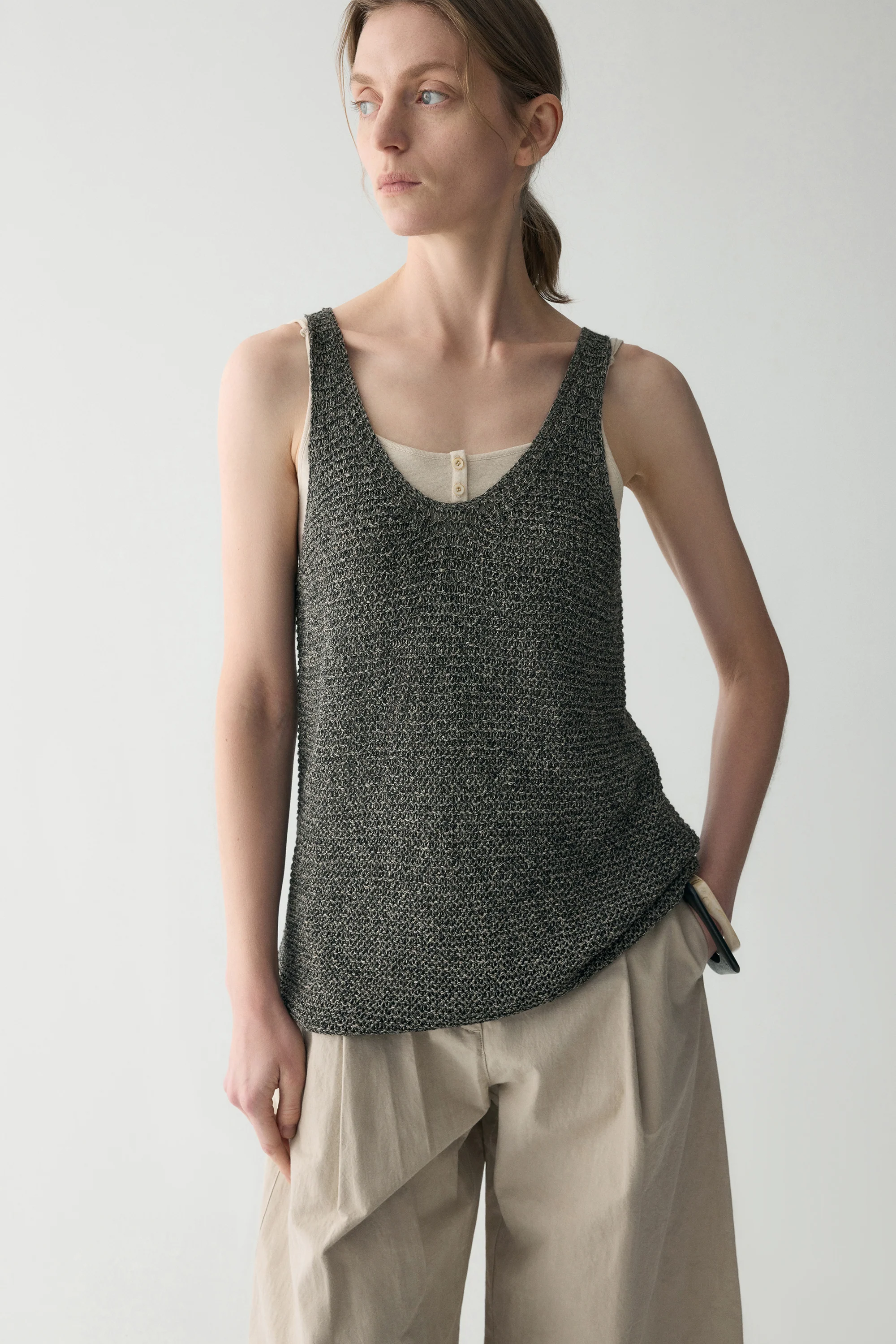 Cotton-linen Knitted Top - Image 9